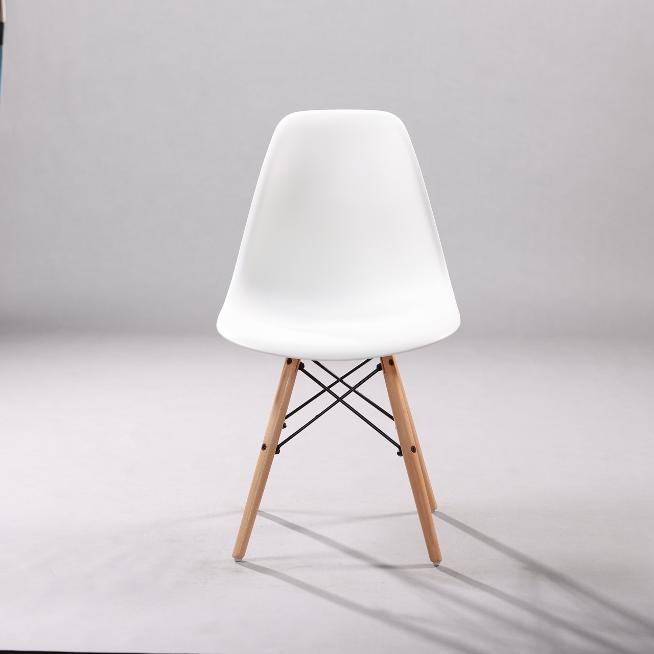 Kepler Brooks Leo Cafeteria Dining Chair in White Colour - Kepler Brooks