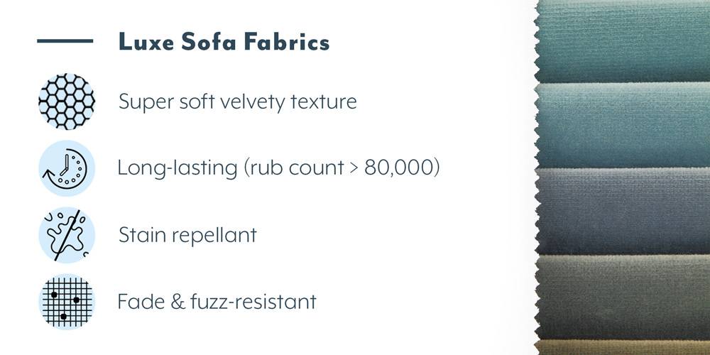 Lewis Sofa Set (Colour : Fawn Velvet, Cushion : Soft, Seater : 2+1+1)