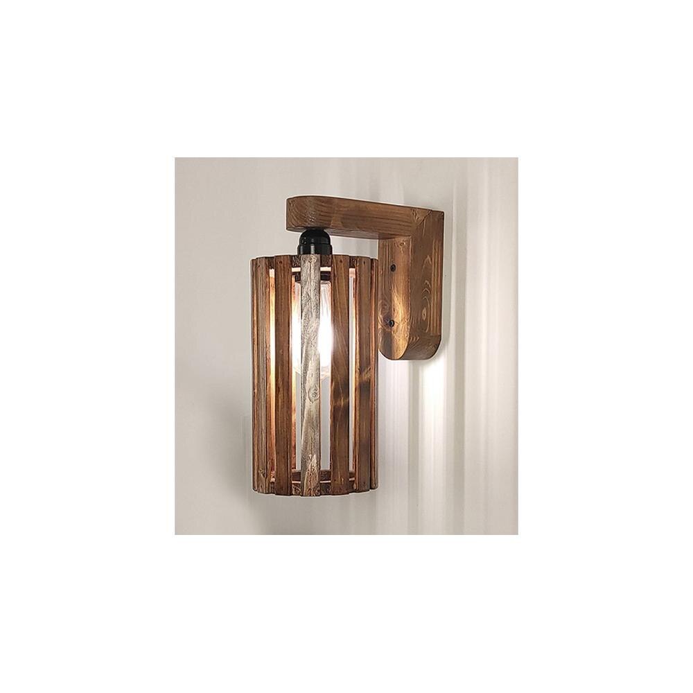 Casa Brown Solid Wood Wall Lights