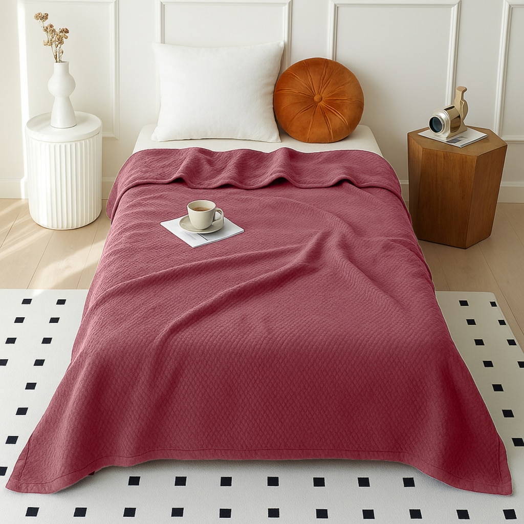 Threads Silky Touch Premium Super Soft Cozy Single Bed Blanket 220 X 160 Cms
