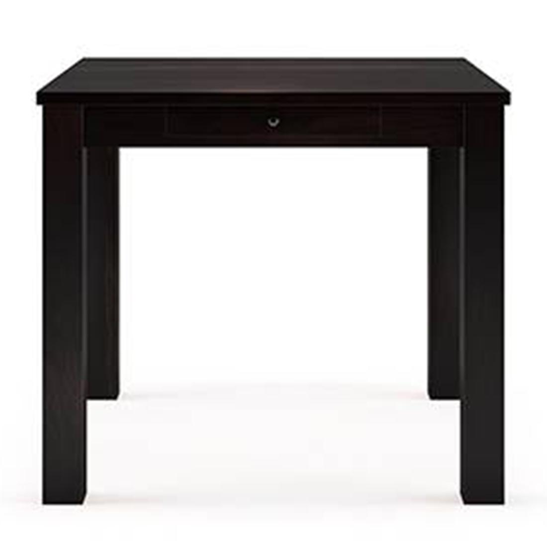 Arabia - Oribi 4 Seater Storage Dining Table Set (Colour- Burnt Orange , Finish- Mahogany)