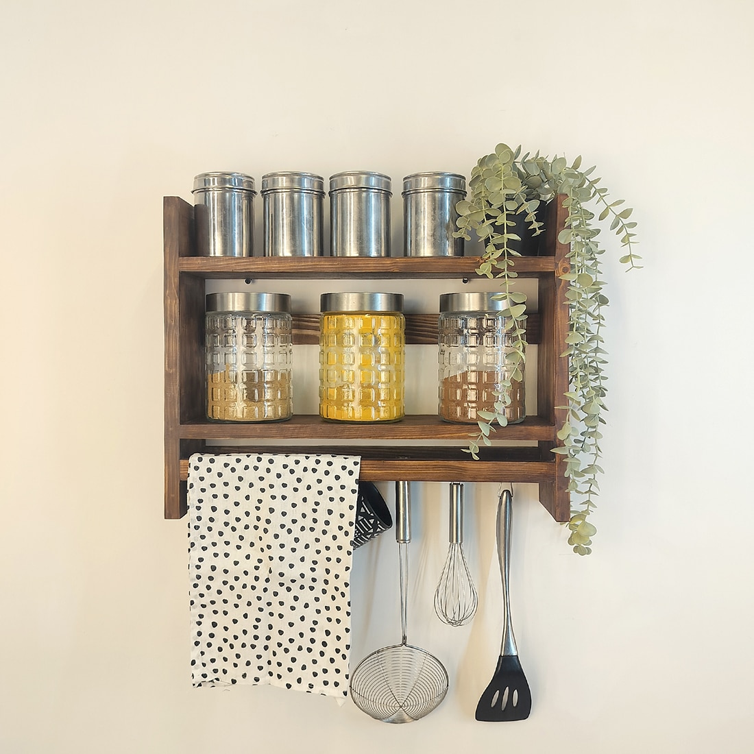 Diana Wooden Kitchen Storage Rack