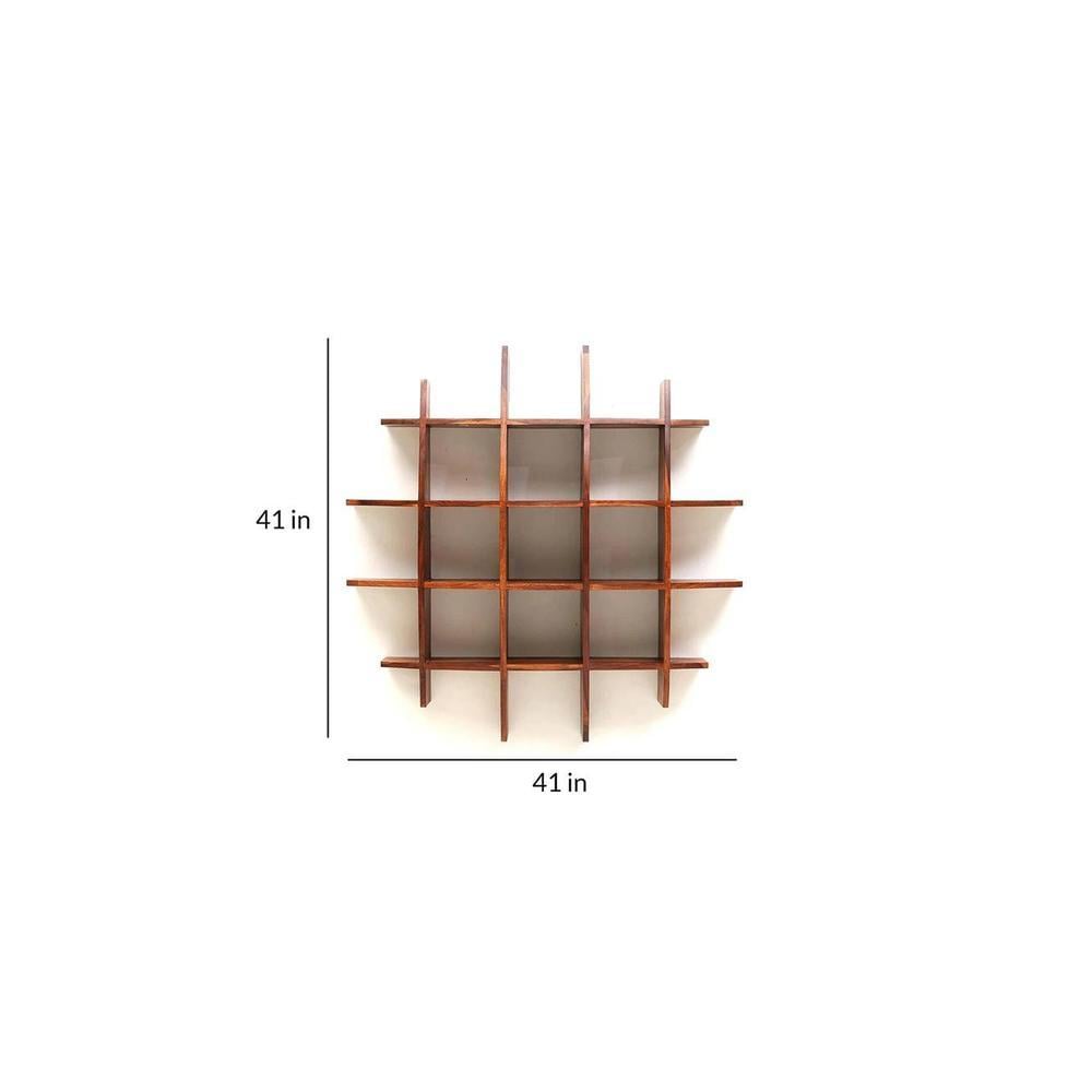 WOODENMOOD Square Wall Rack