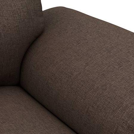 Adelaide Essential 3 Seater Fabric Sofa in Mocha Colour