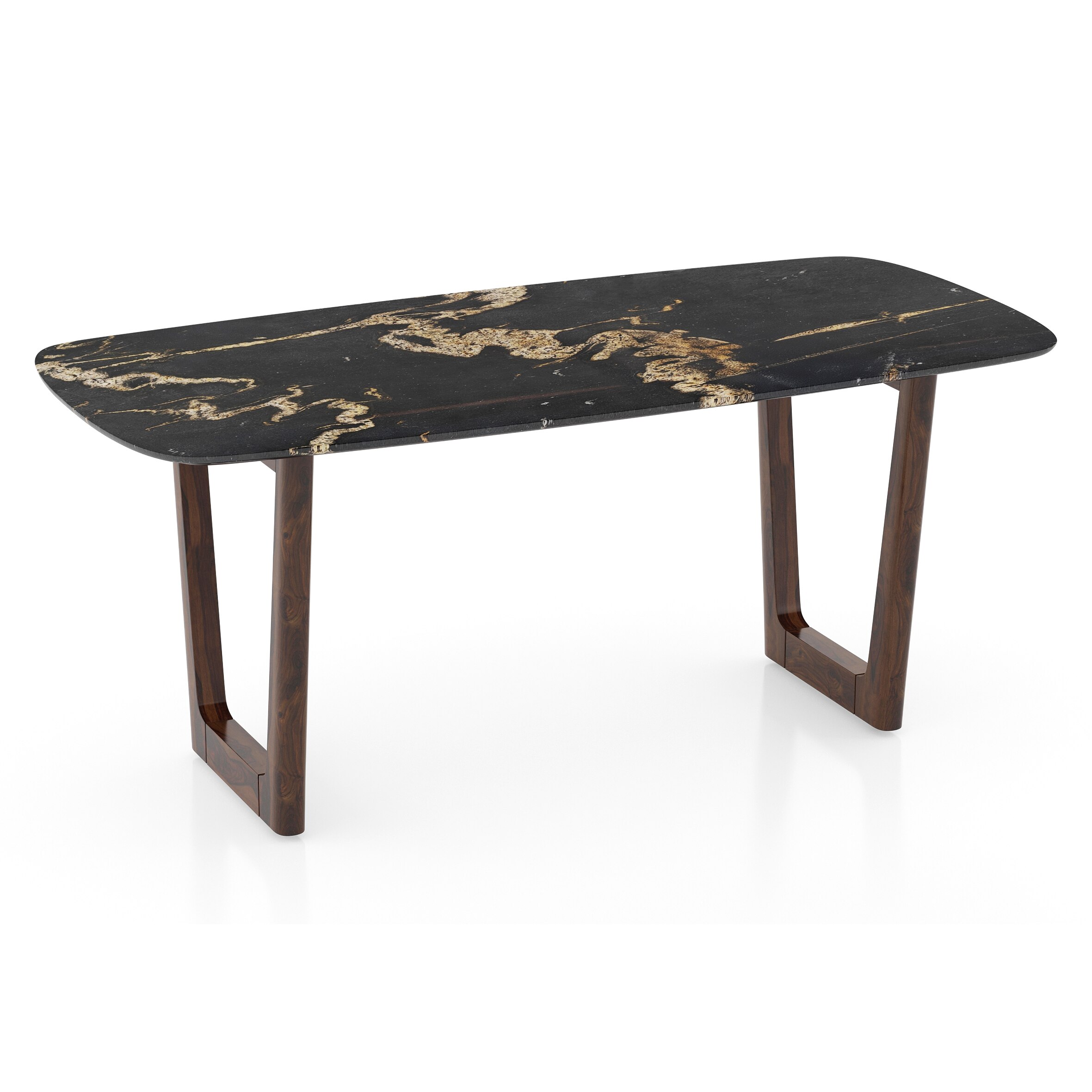 Adria Cuba Cabana Top Dining Table With Set Of 6 Ludo Dining Chairs