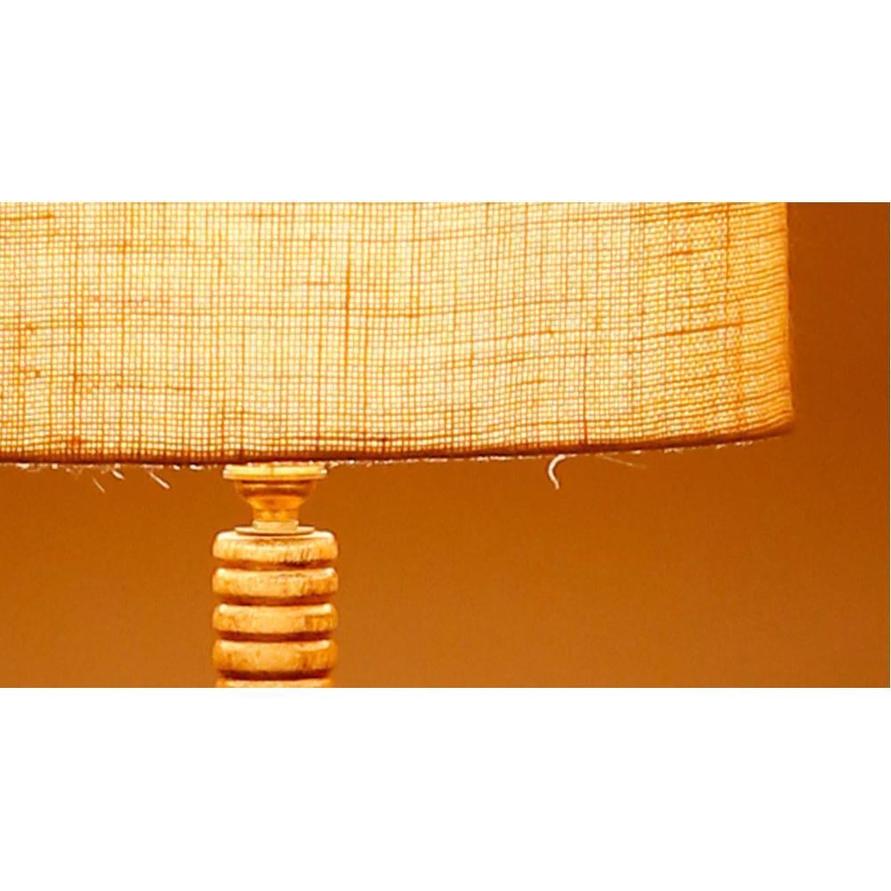 Harmon White Cotton Shade Floor Lamp
