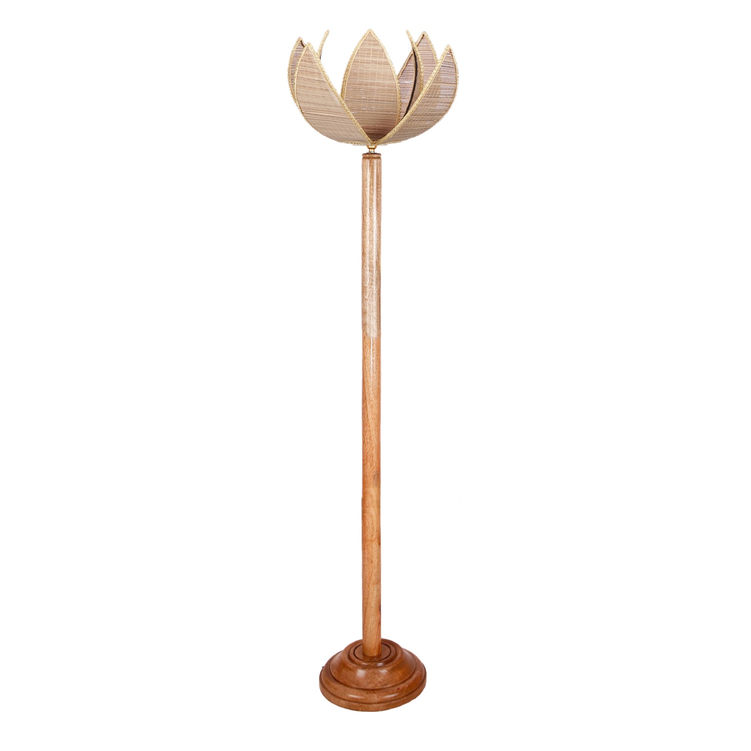 Devansh Wooden Foor Lamp