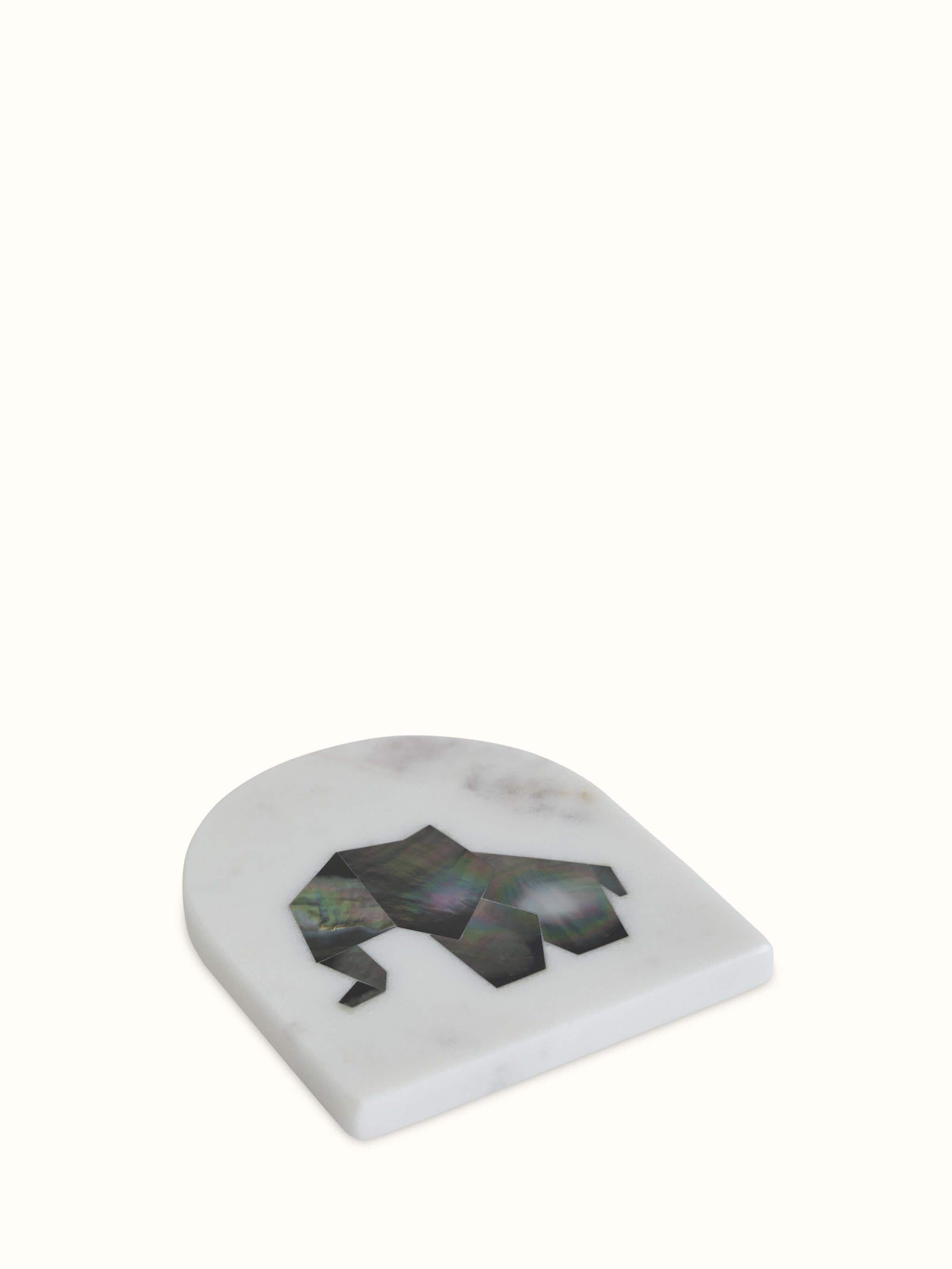 Vanraj Marble Carving Coaster Set