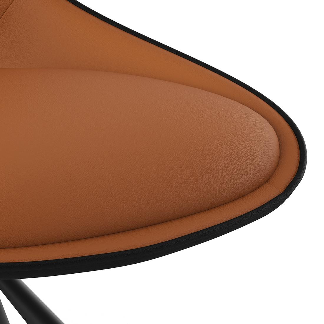 Tulip Swivel Dining Chair In Tan Colour
