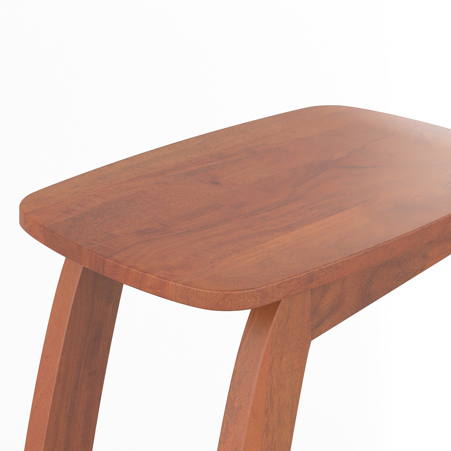 Forma Solid Wood C Table In Red Cedar Finish