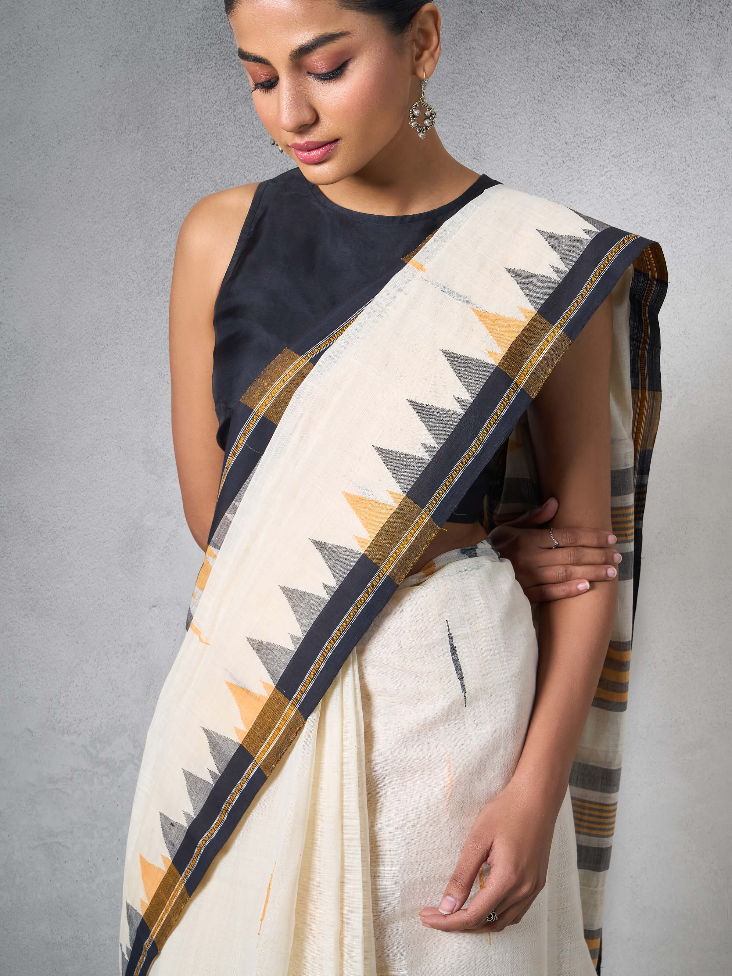 Draped view featuring earthy elegance and cultural richness.