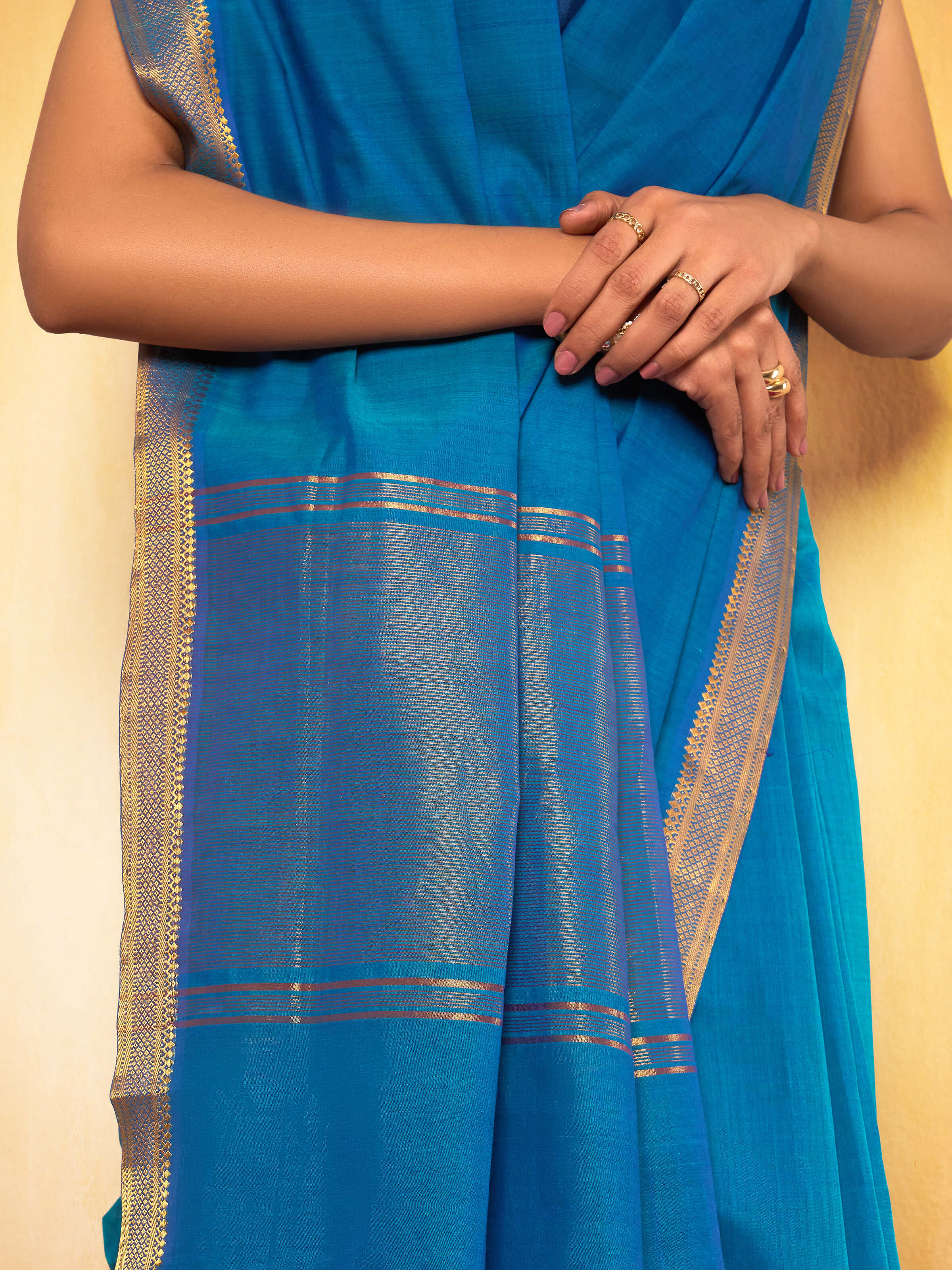 Drape view revealing the natural fall and refined finish.