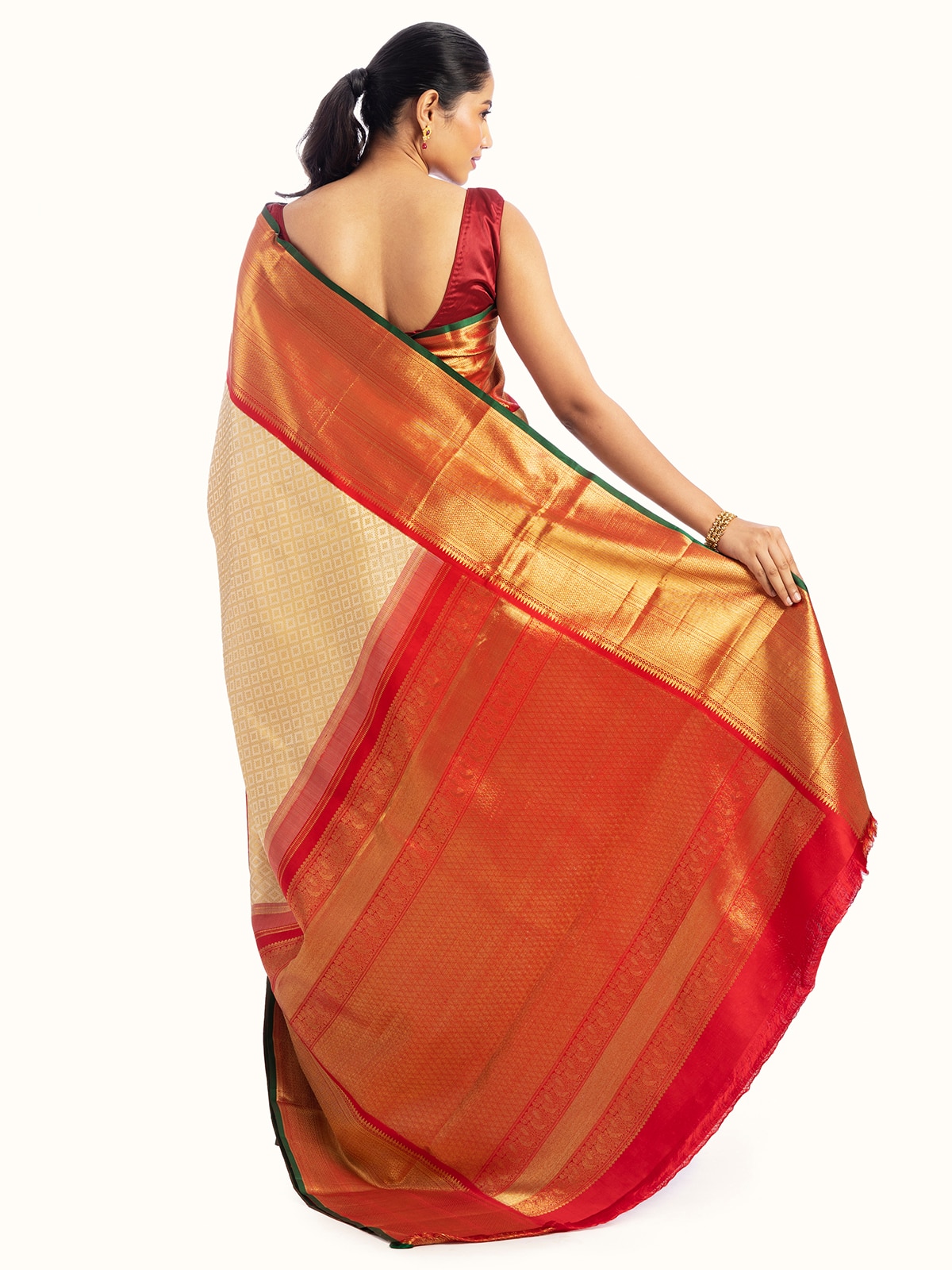 Back view revealing the continuous pattern and fine finish.