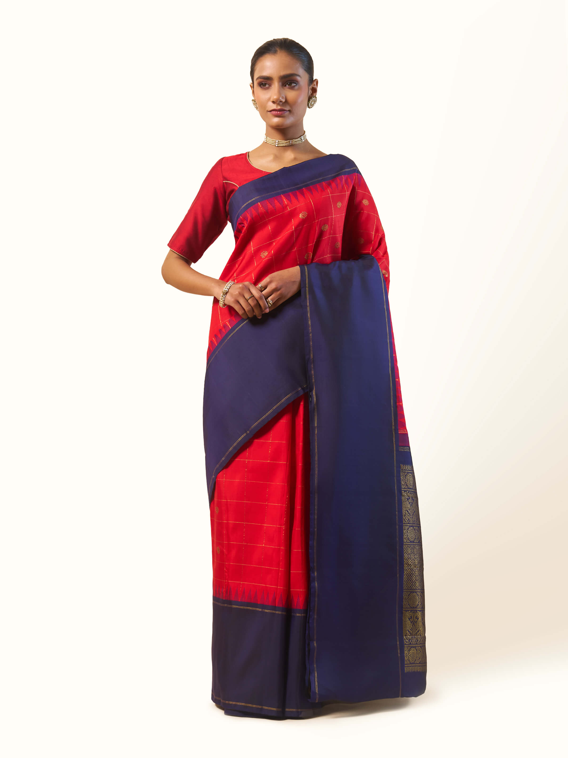 Red Silk Kancheepuram Saree