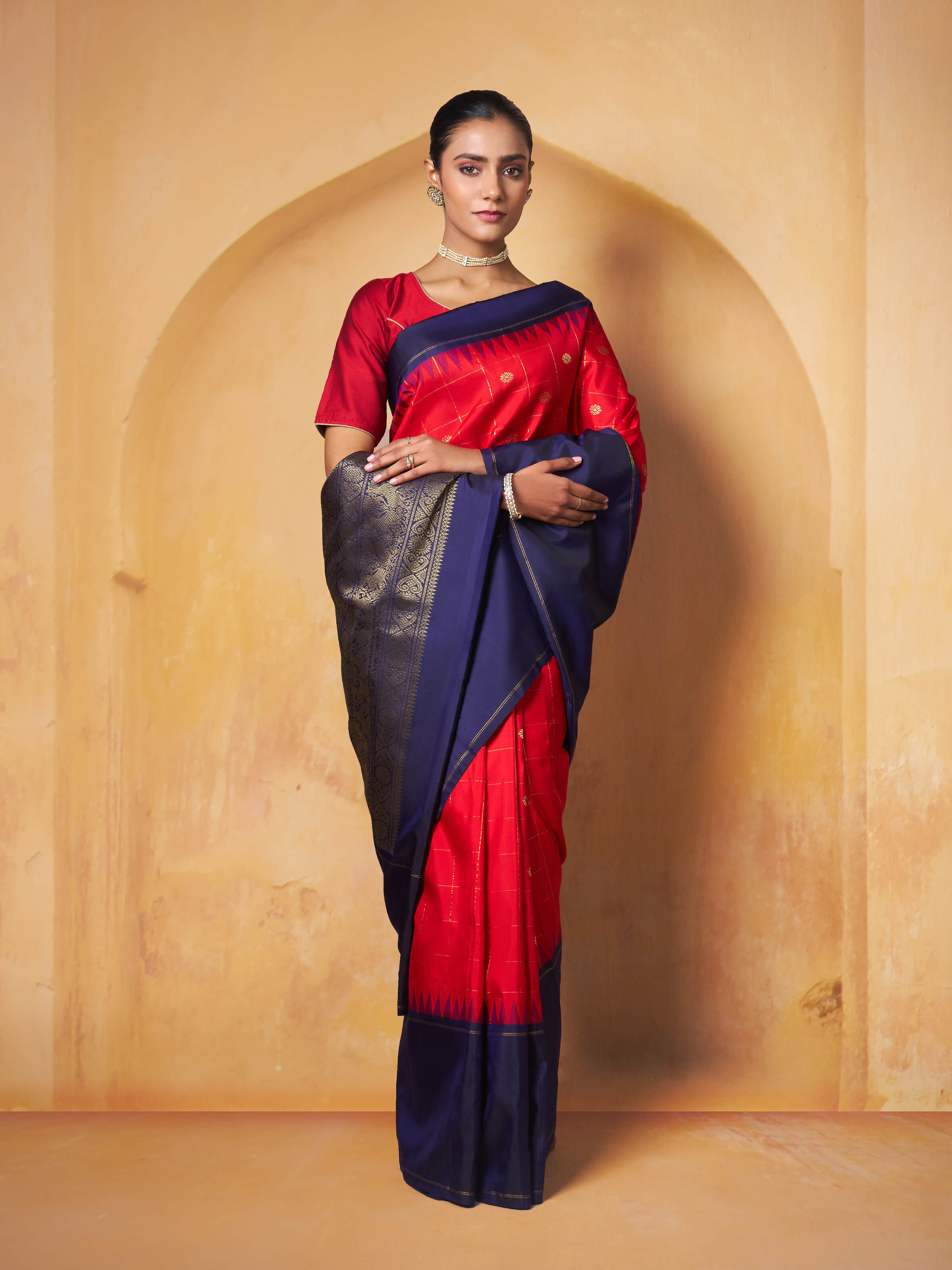 Red Silk Kancheepuram Saree
