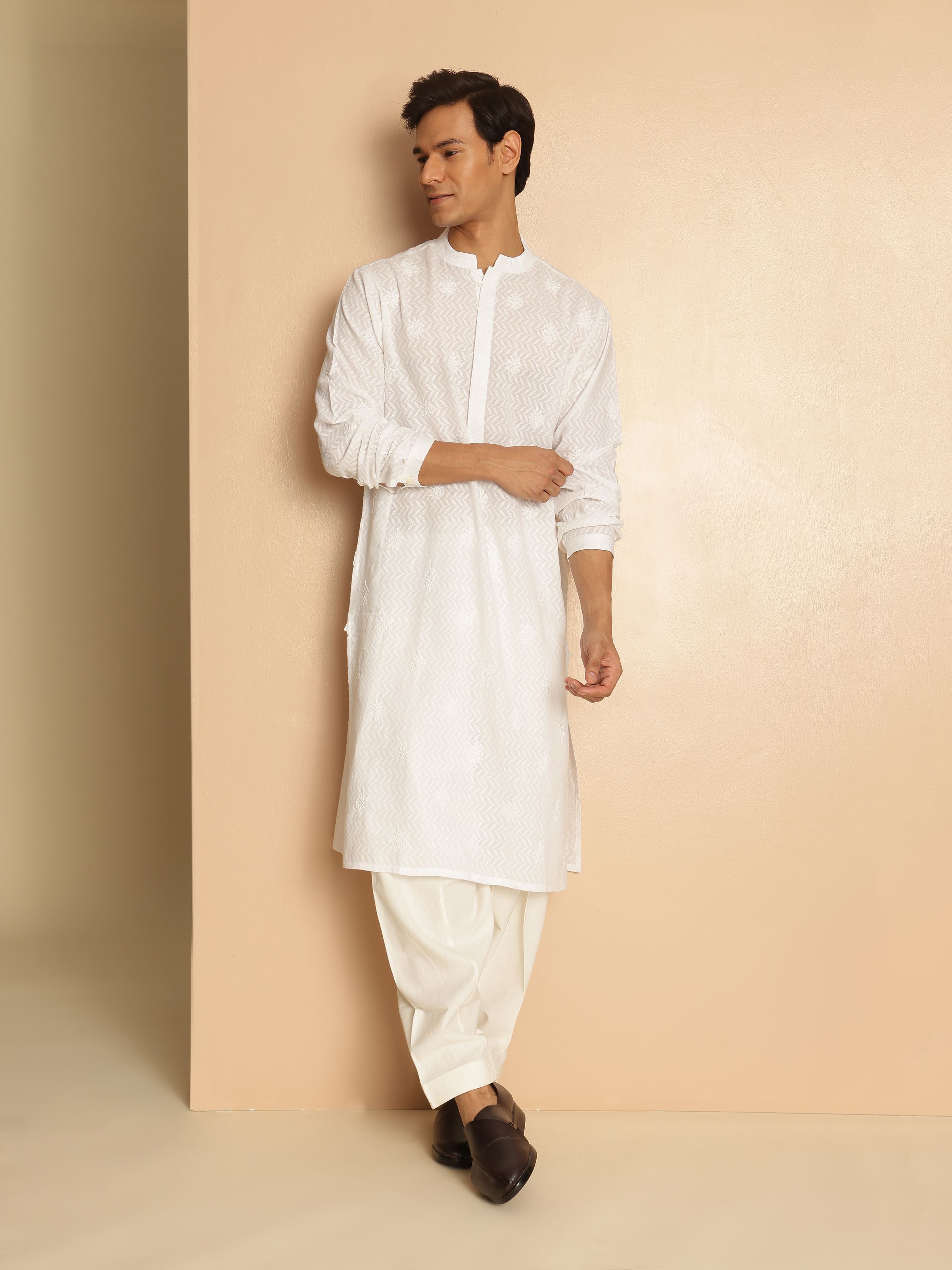 Lifestyle shot highlighting the breezy comfort and understated elegance, ideal for everyday sophistication.