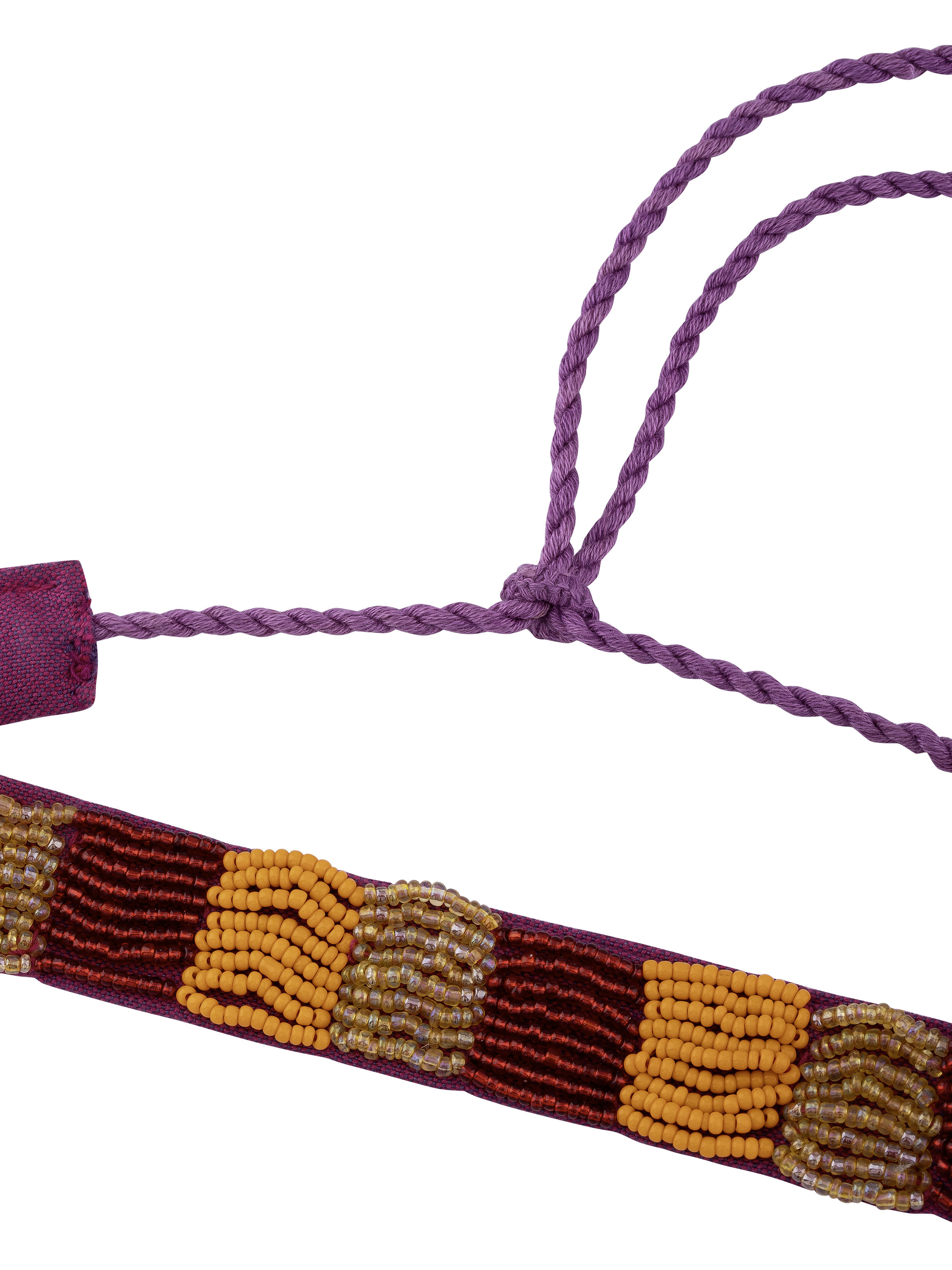 Overhead view of Lambani Choker showcasing the full design and intricate beadwork details