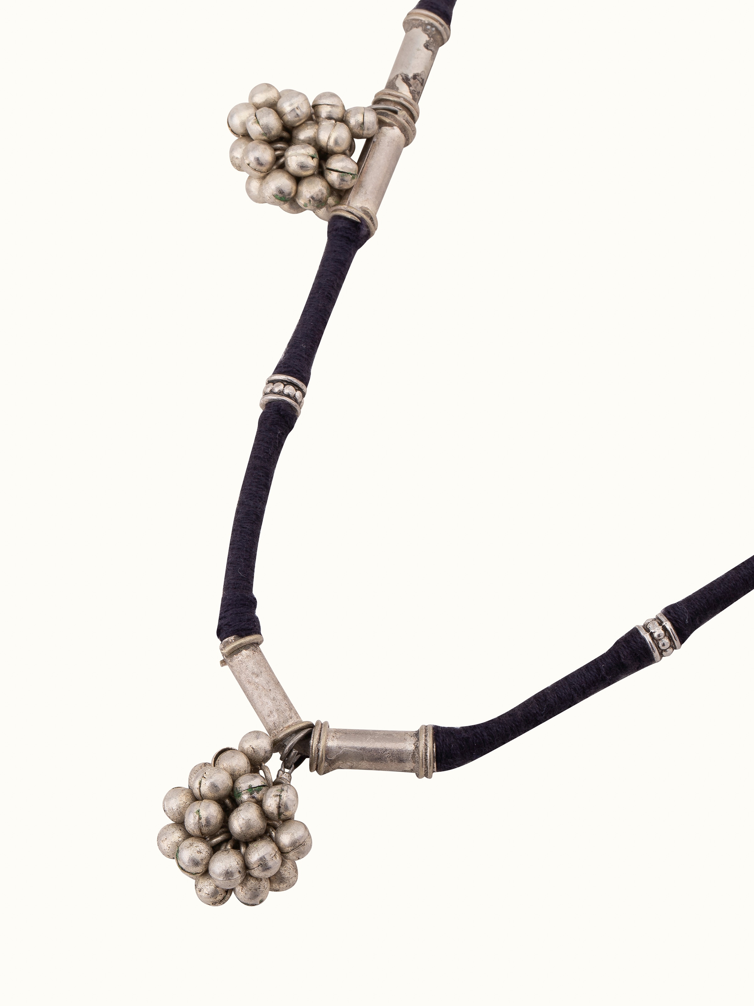 Overhead view of Lambani Collar Necklace emphasizing its elaborate beadwork and traditional craftsmanship.