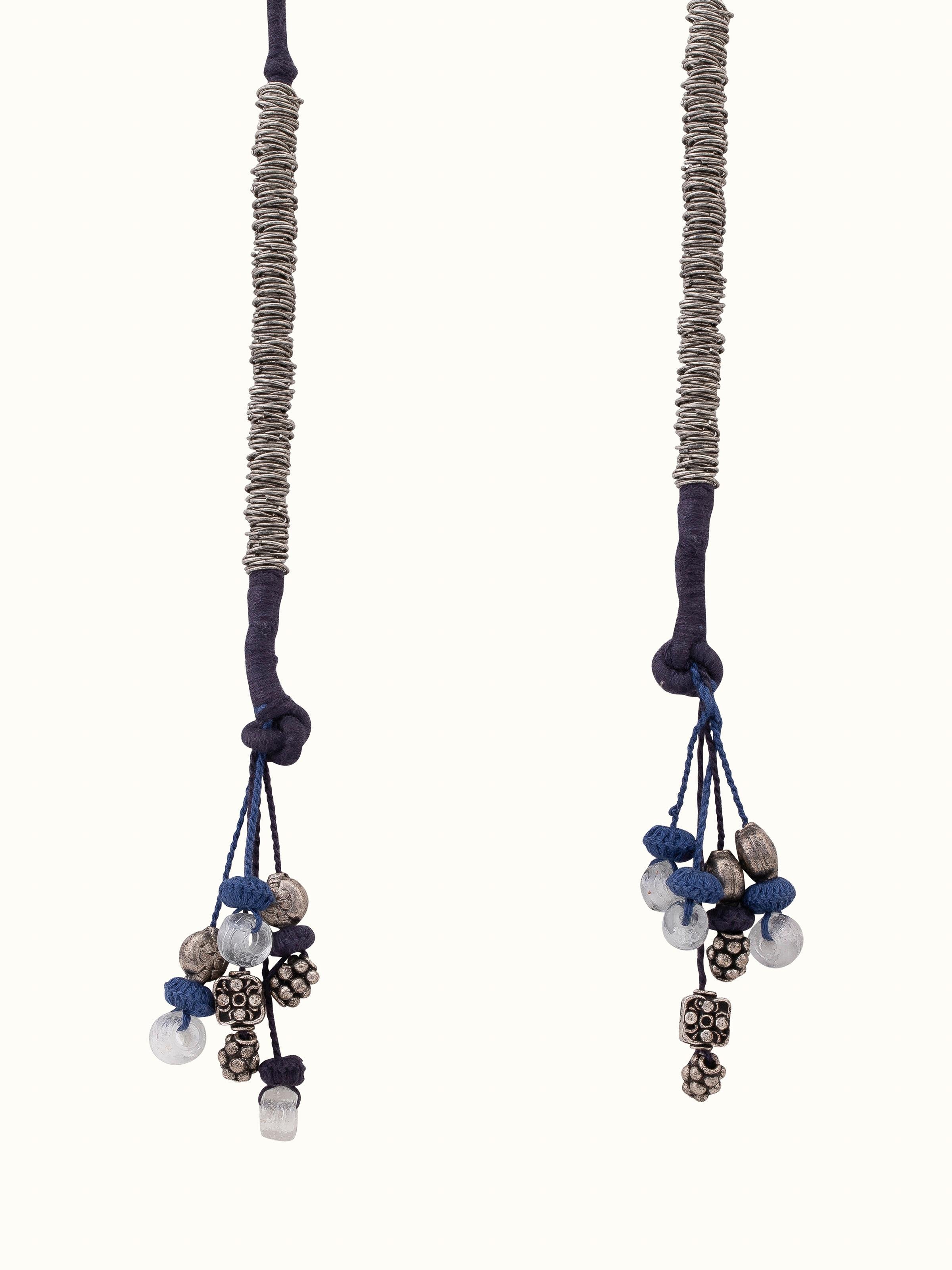 Front view of Thappa 22 karat gold drop earrings featuring elegant gold design.