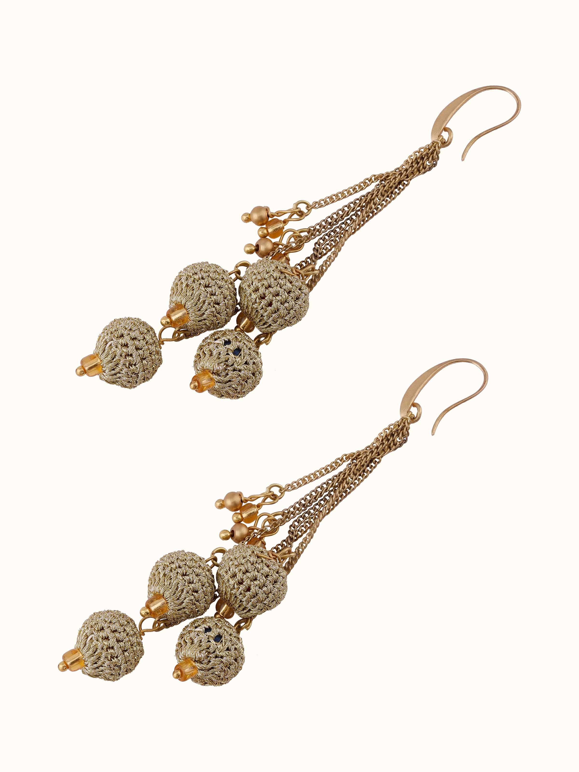 Angled view of Handcrafted Hoops showcasing detailed design and craftsmanship.