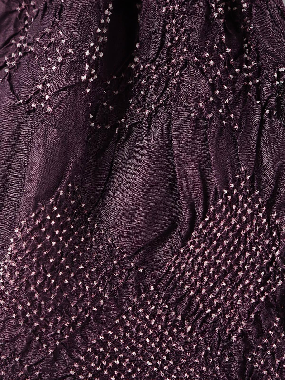 Close-up detail view highlighting texture, color gradient, and Bandhani resist-dye design