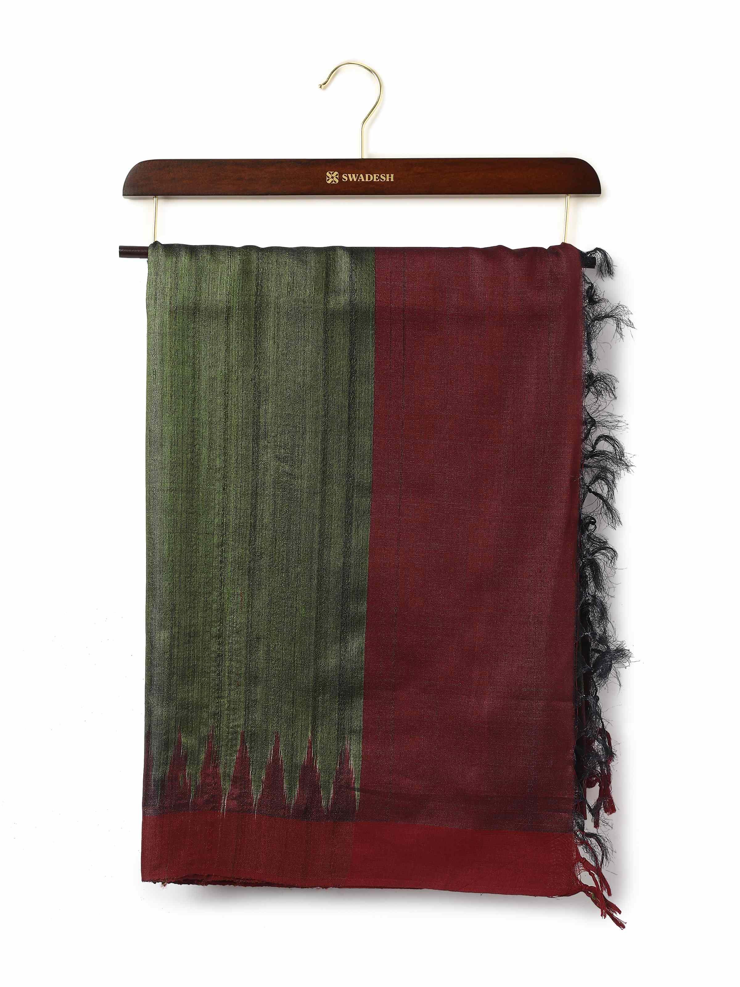Grey Tussar Silk Dupatta