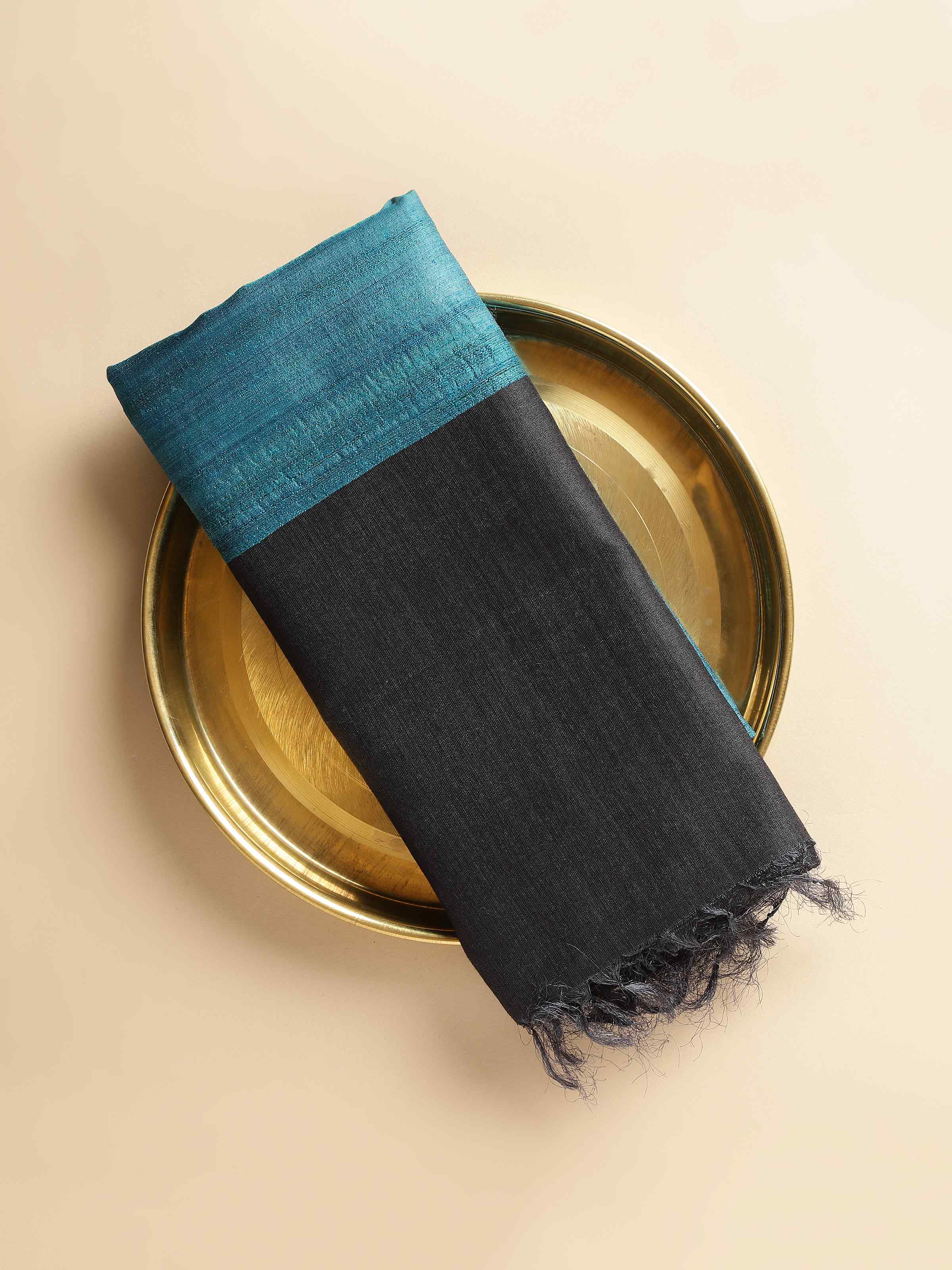 Close-up of the corner view focusing on the craftsmanship and fabric finish