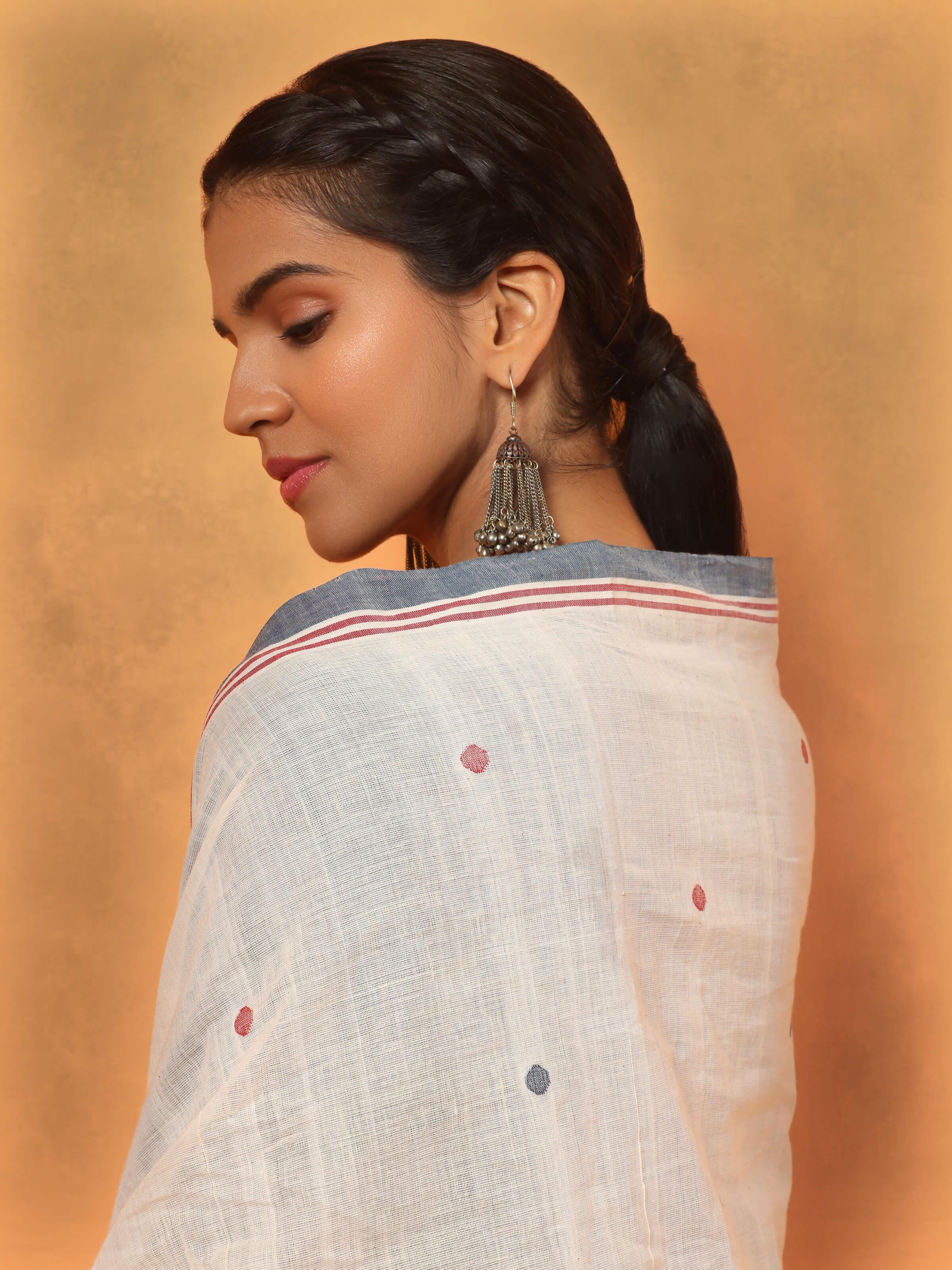 Off-white Cotton Jamdani Dupatta