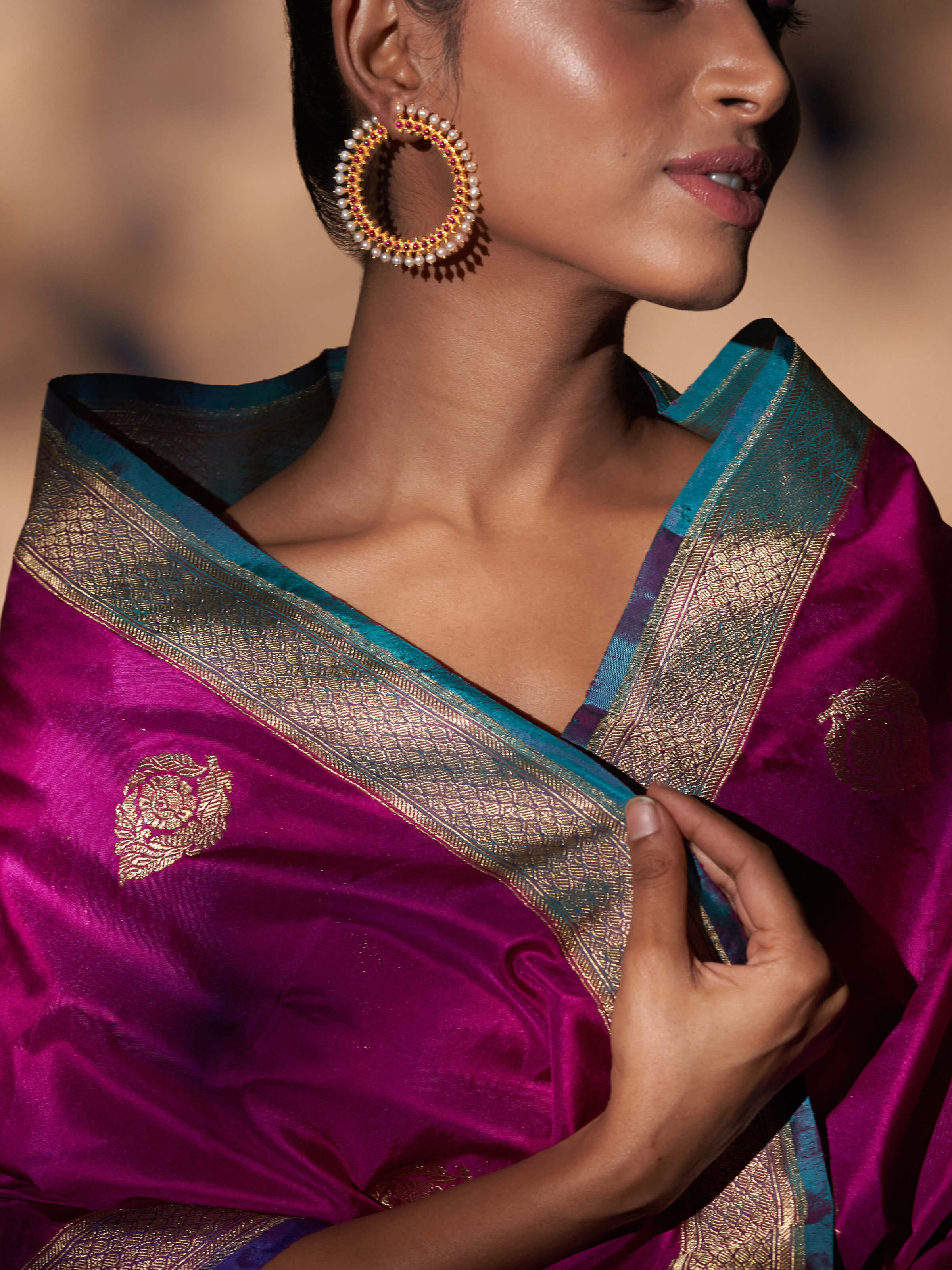 Guttapusalu Silver Hoop Earrings