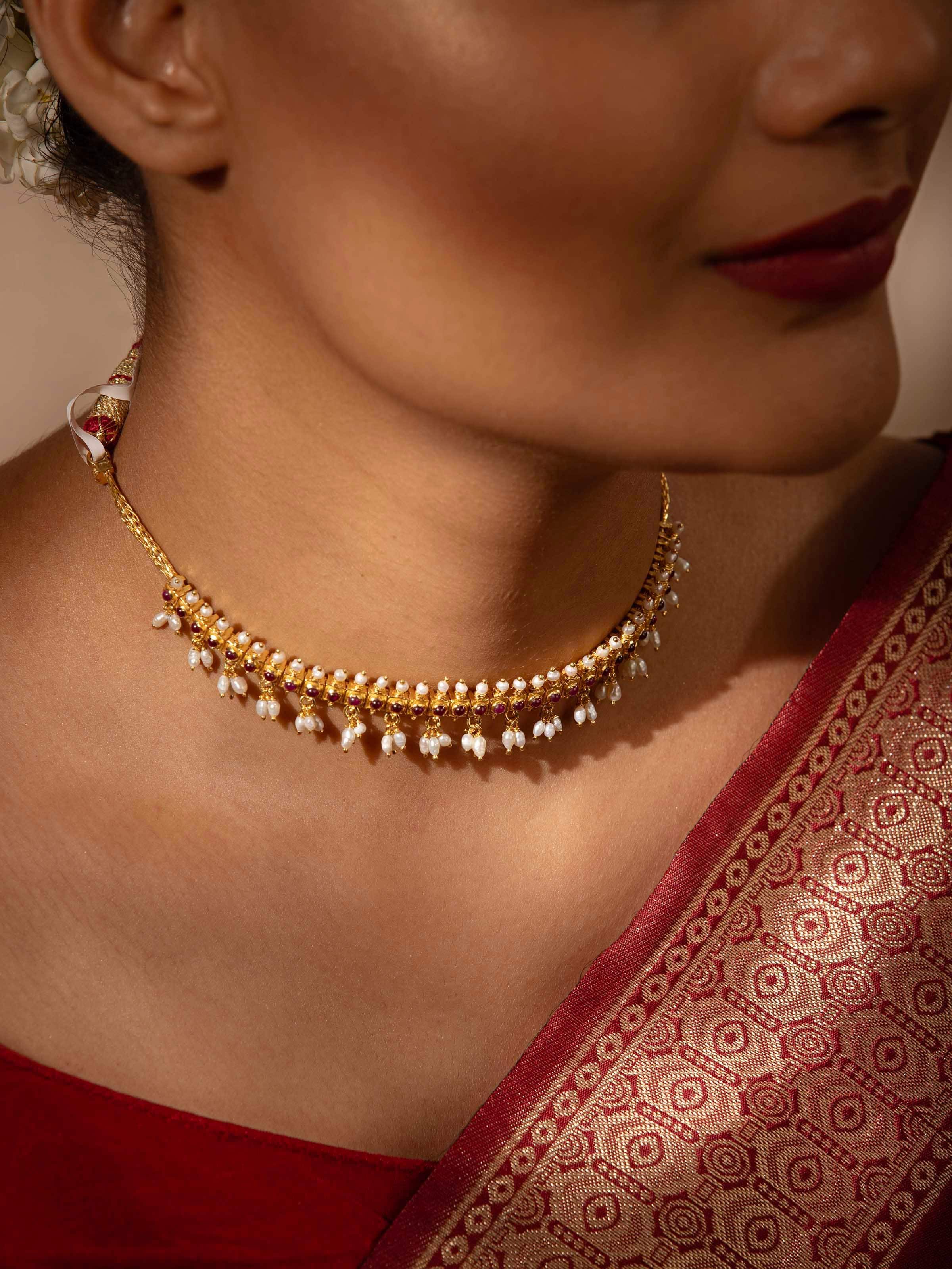 Guttapusalu Silver Choker