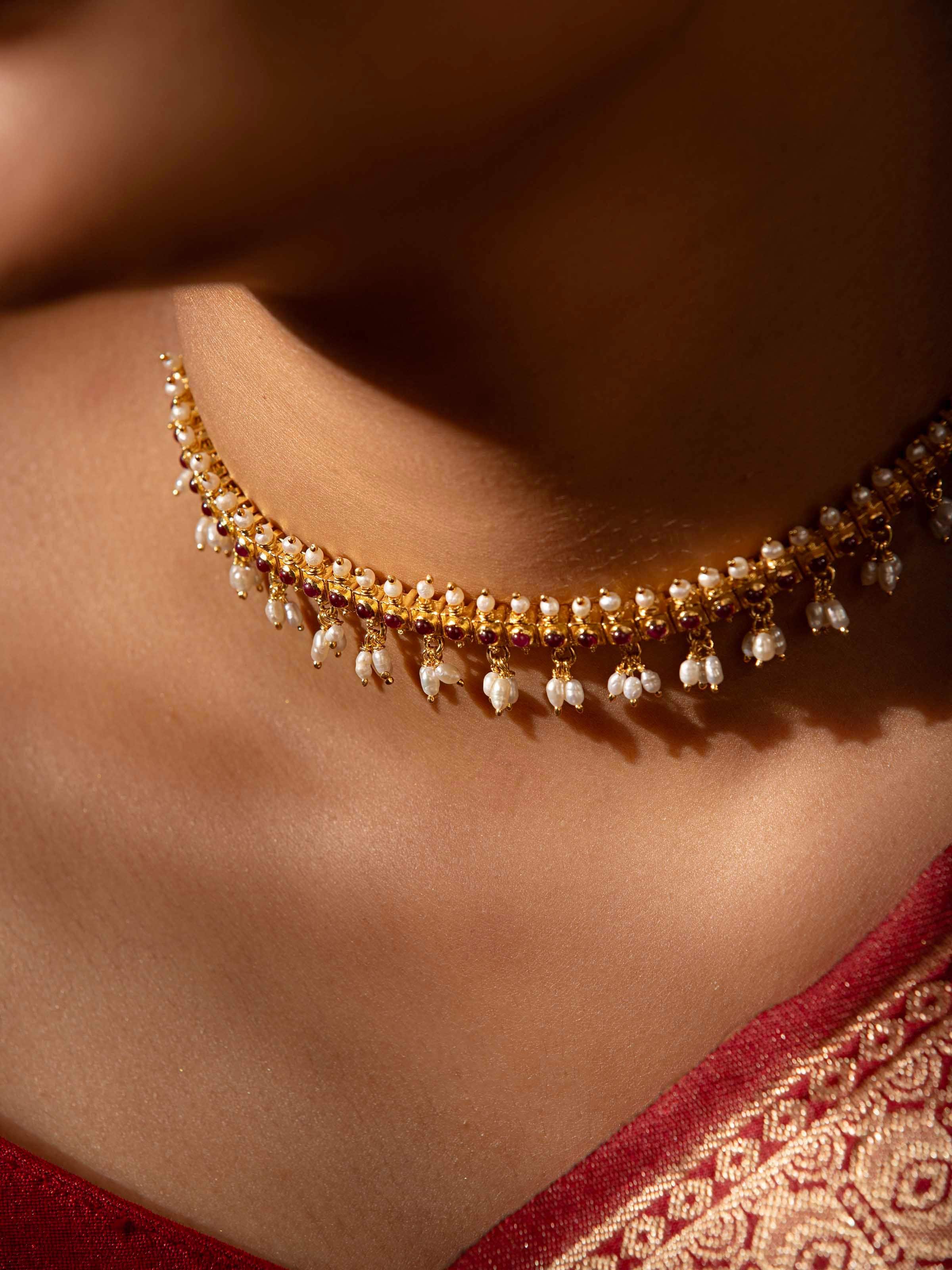 Guttapusalu Silver Choker