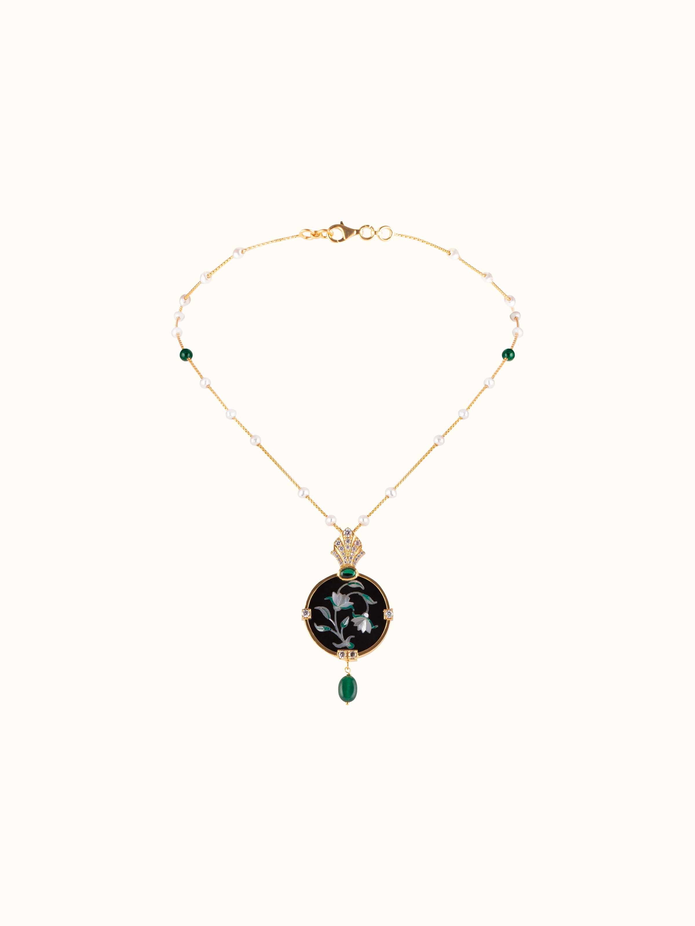 Parchinkari Silver Pendant & Chain