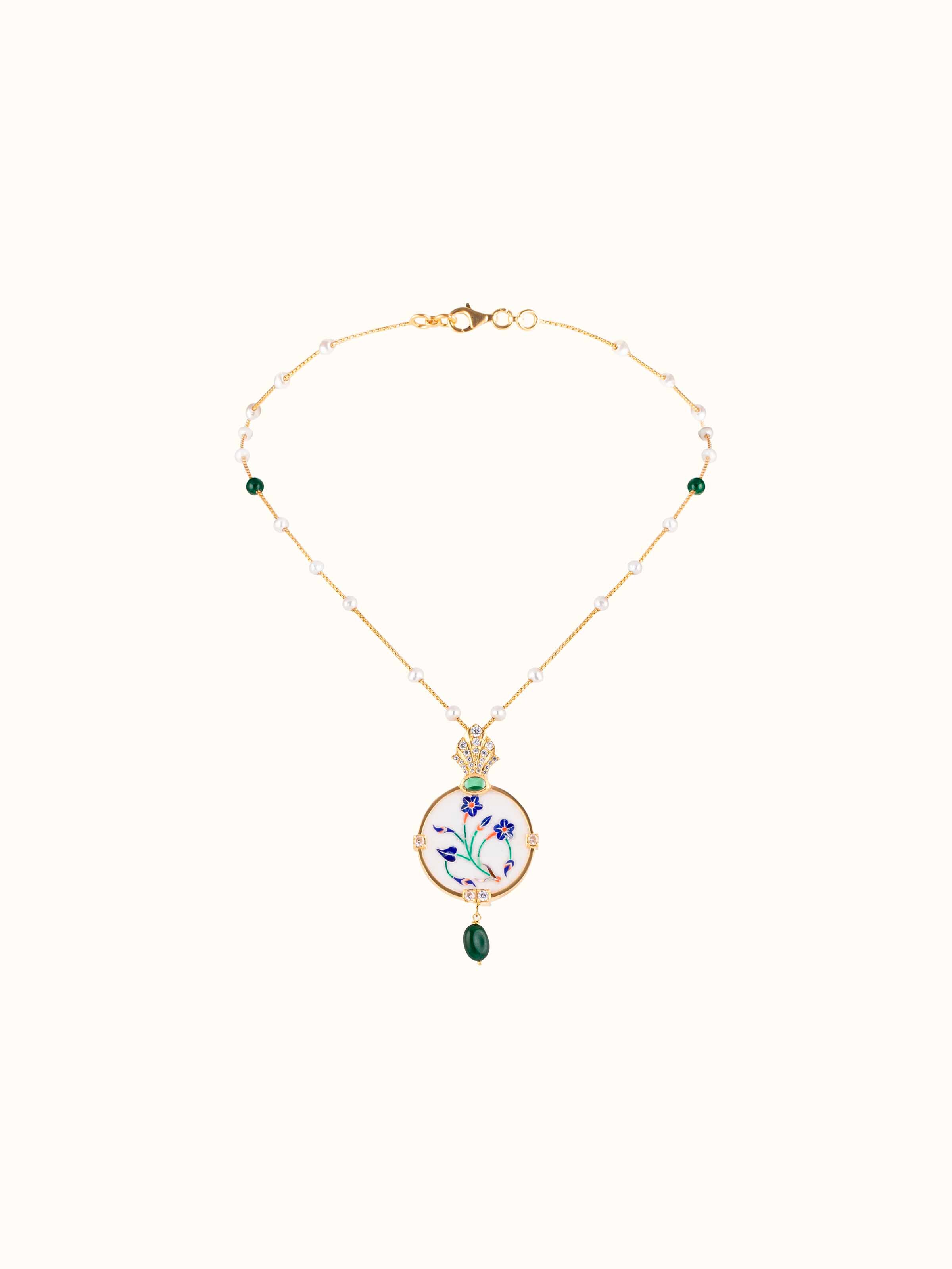 Parchinkari Silver Pendant & Chain