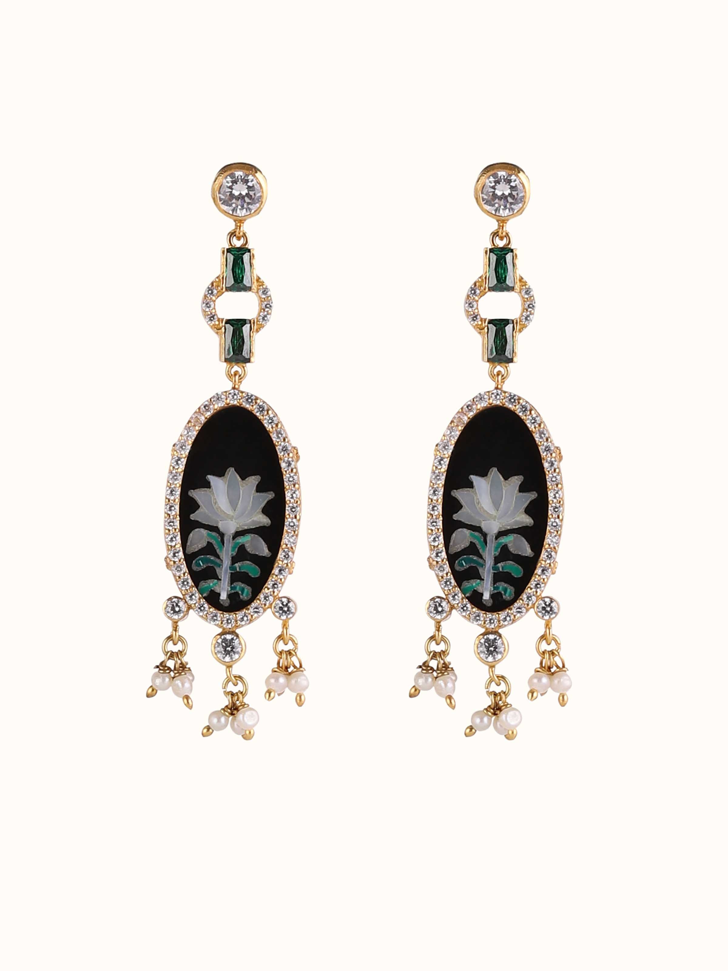 Parchinkari Silver Drop Earrings