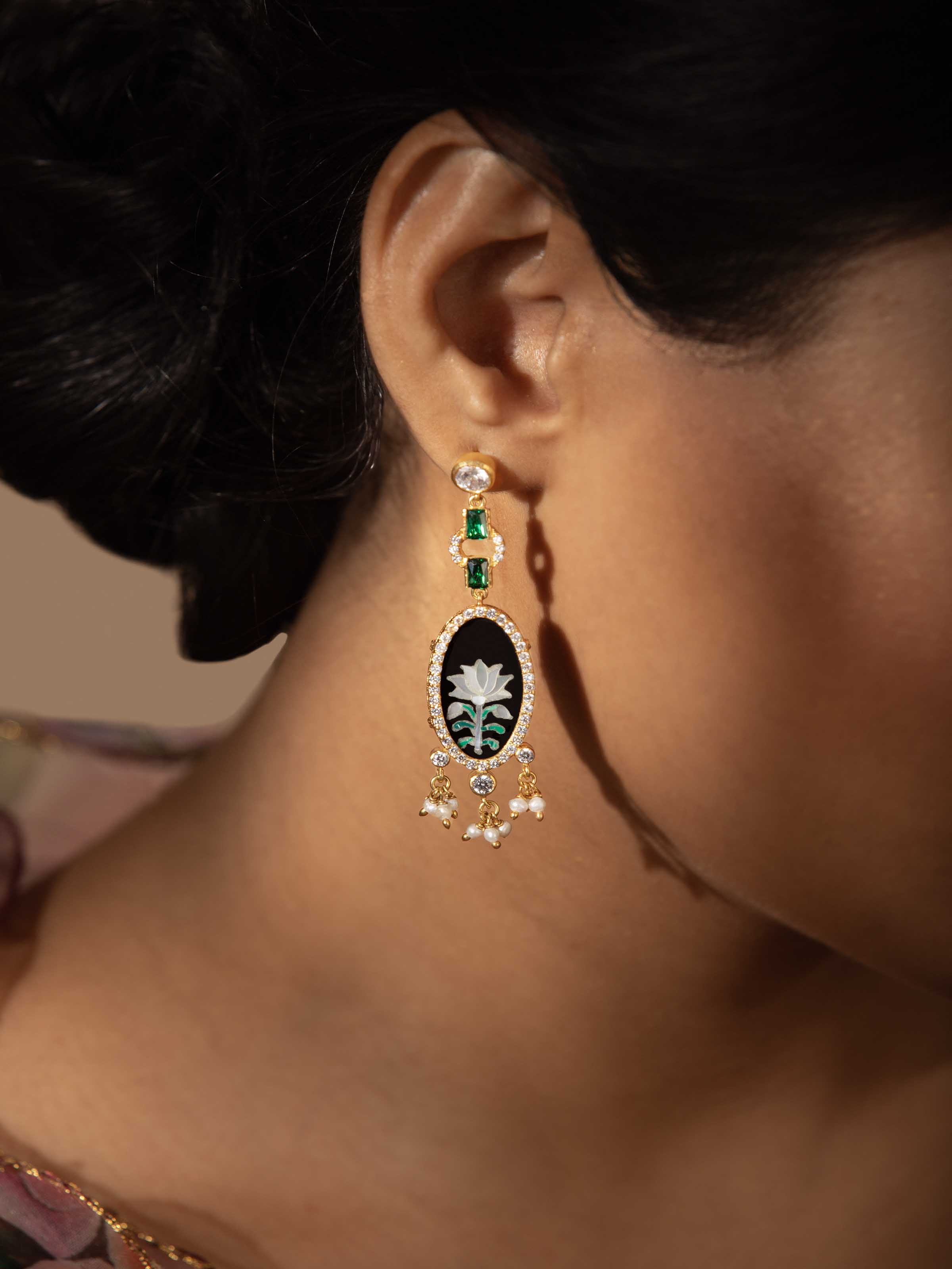 Parchinkari Silver Drop Earrings