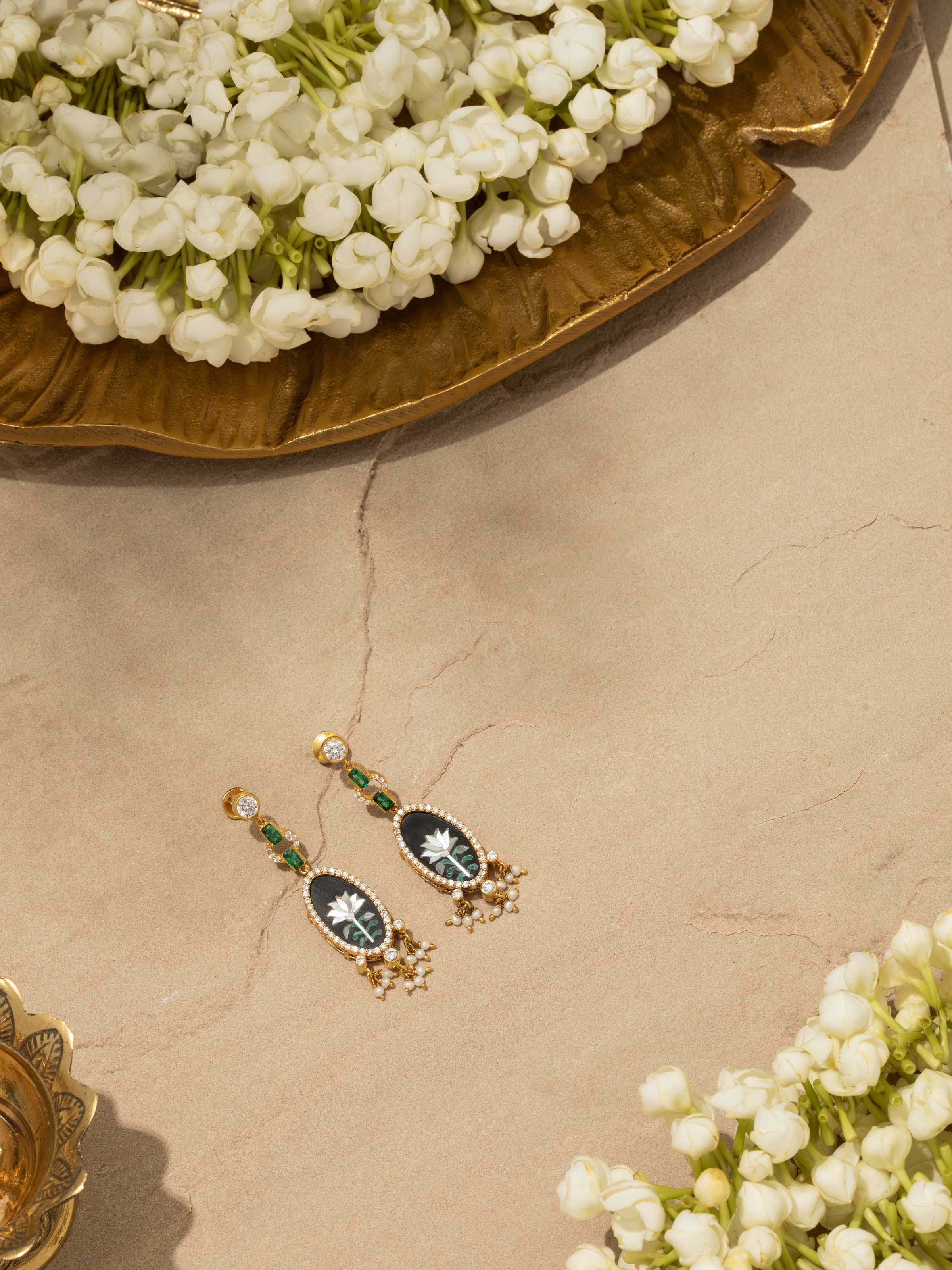 Parchinkari Silver Drop Earrings