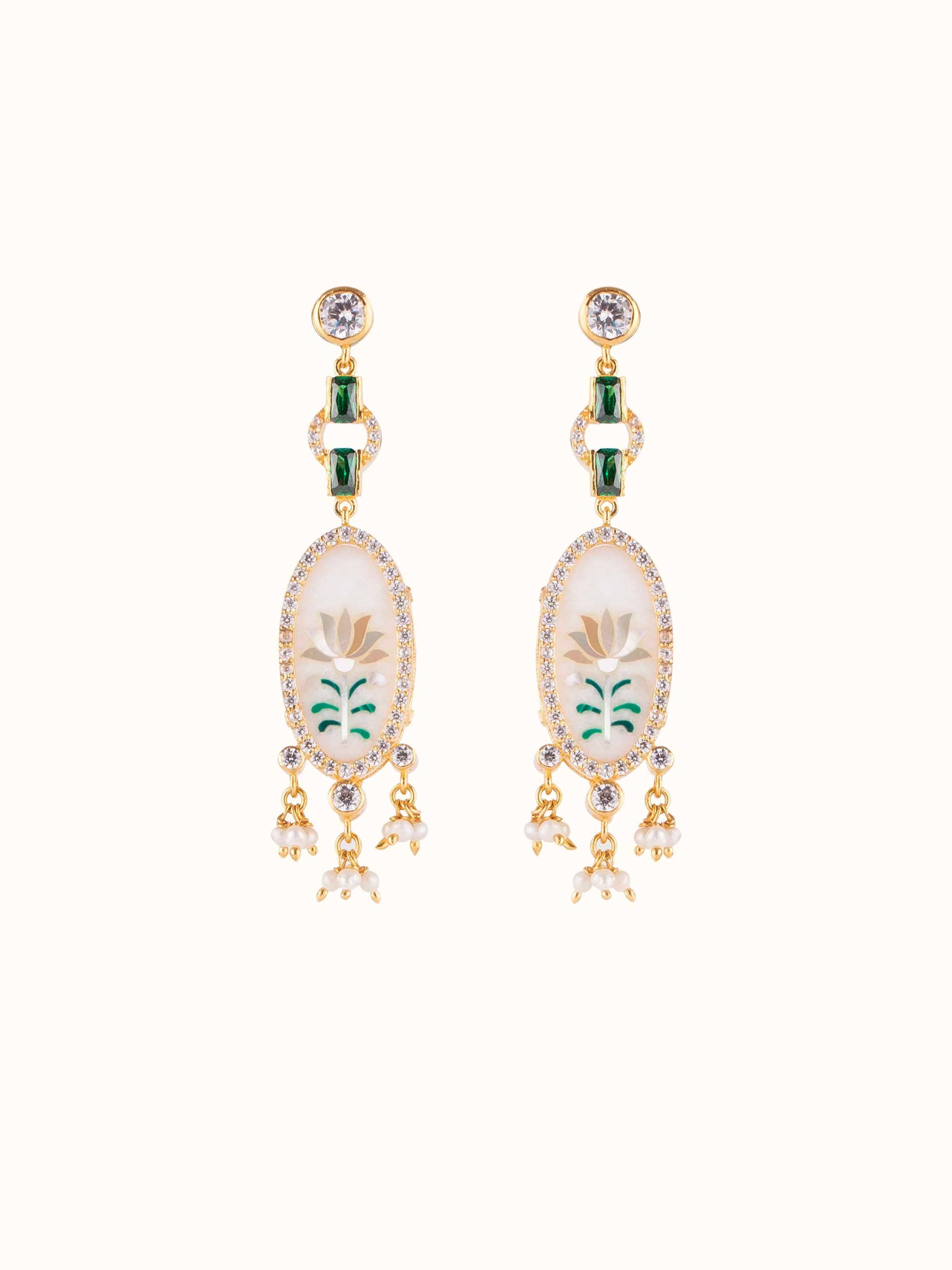 Parchinkari Silver Drop Earrings