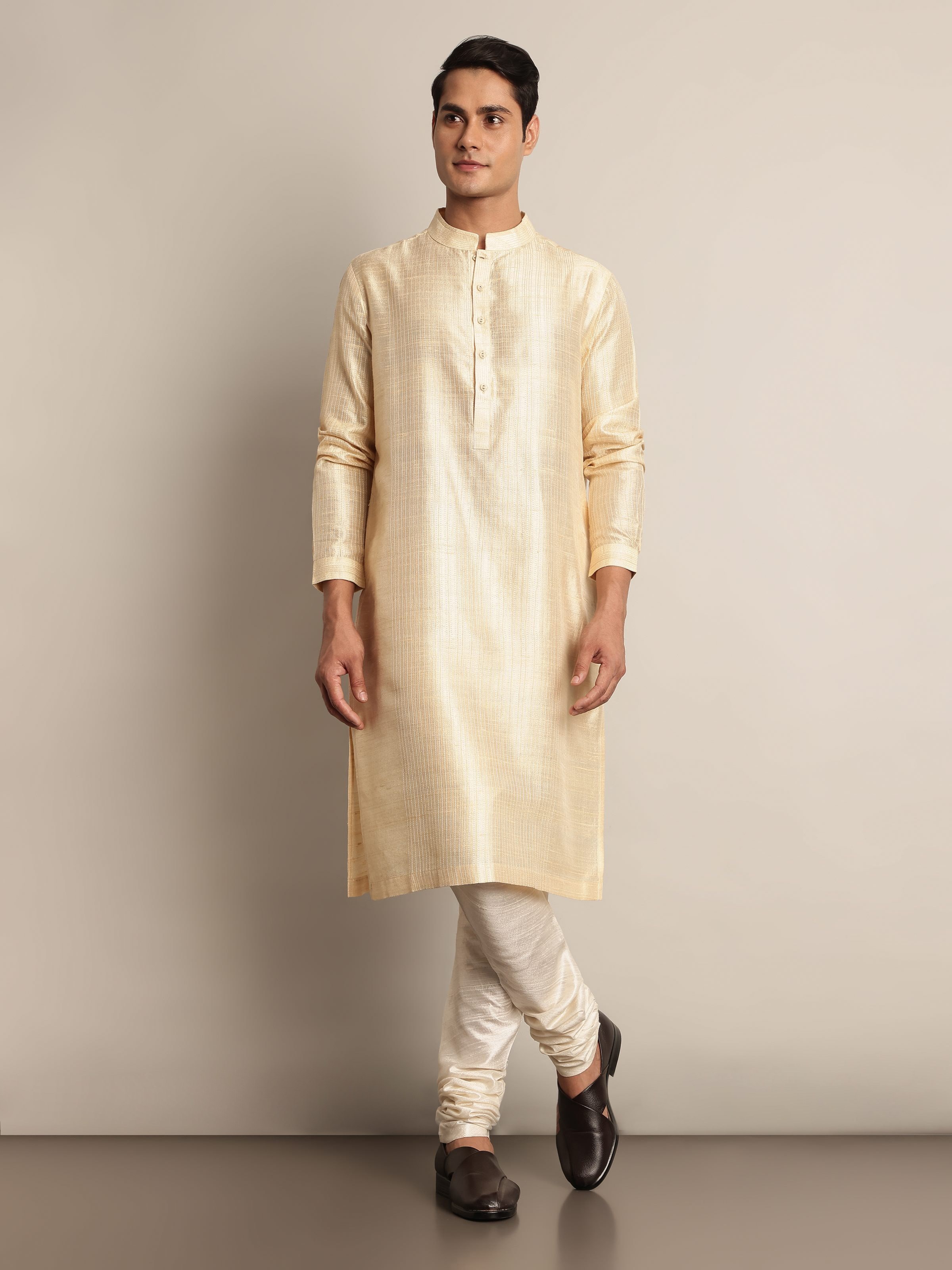 Lifestyle shot highlighting the neutral tone and sophisticated design.