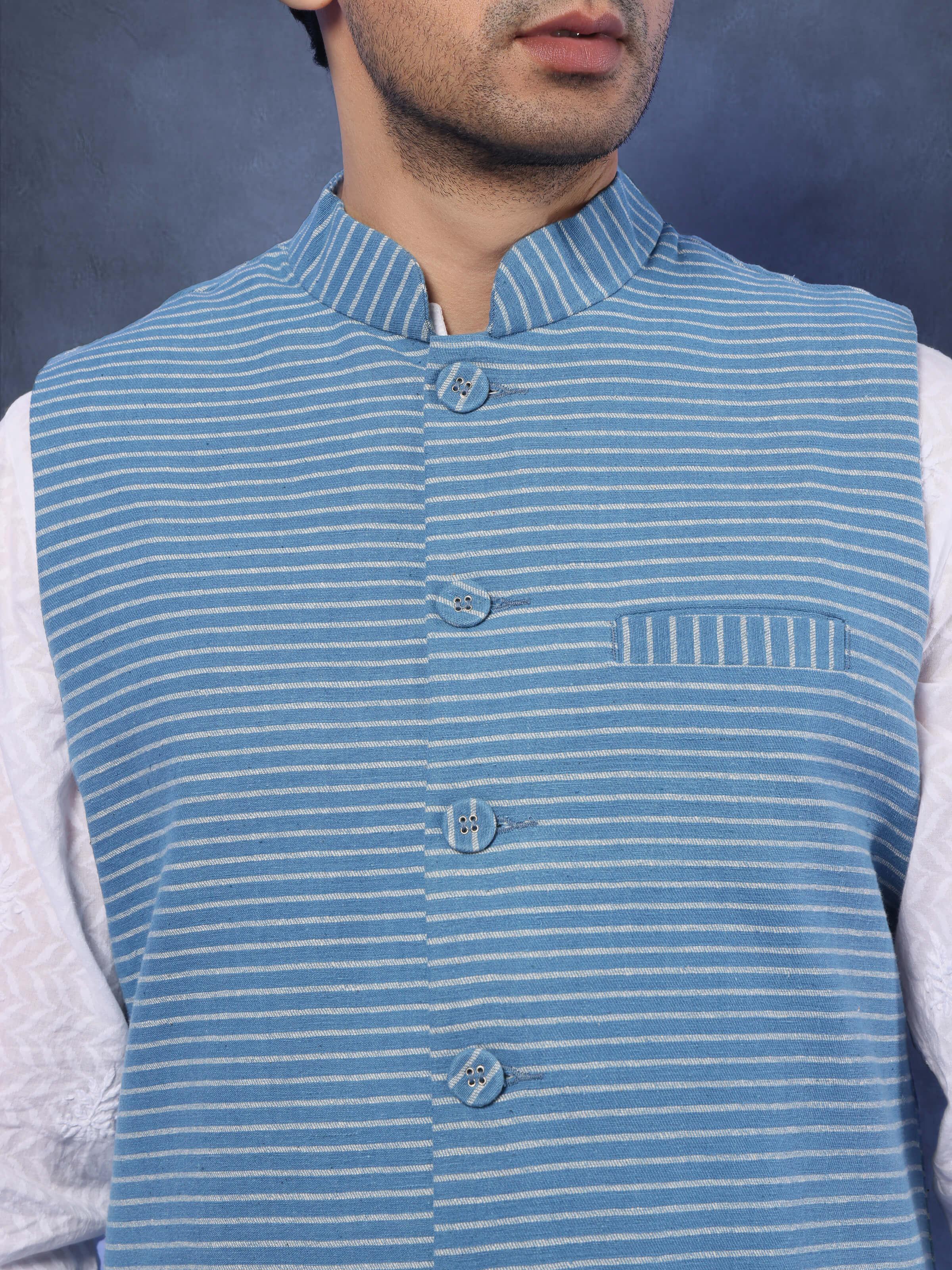 Detailed shot of the jacket’s clean lines and modern aesthetic.