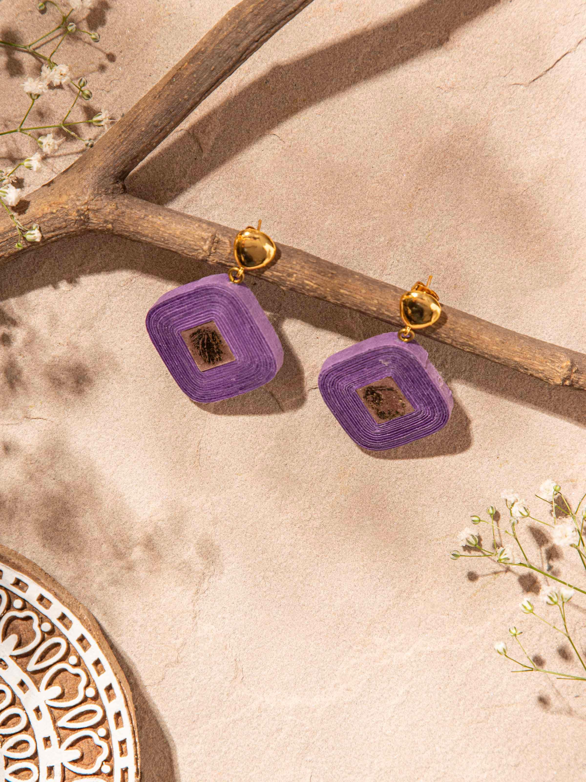 Paper Drop Earrings