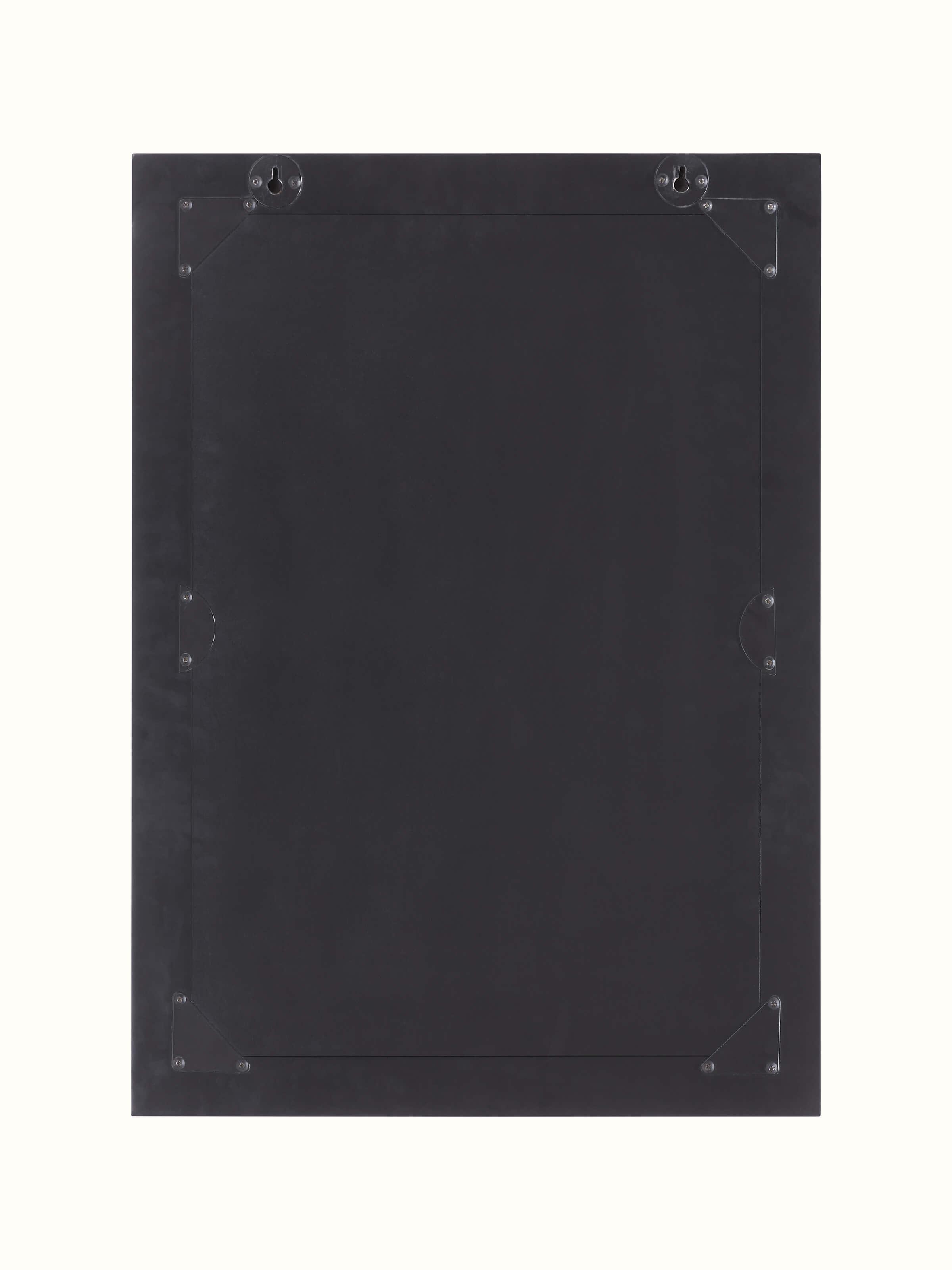 Overall view of the rectangular bone inlaid wall mirror, capturing the full frame and design details