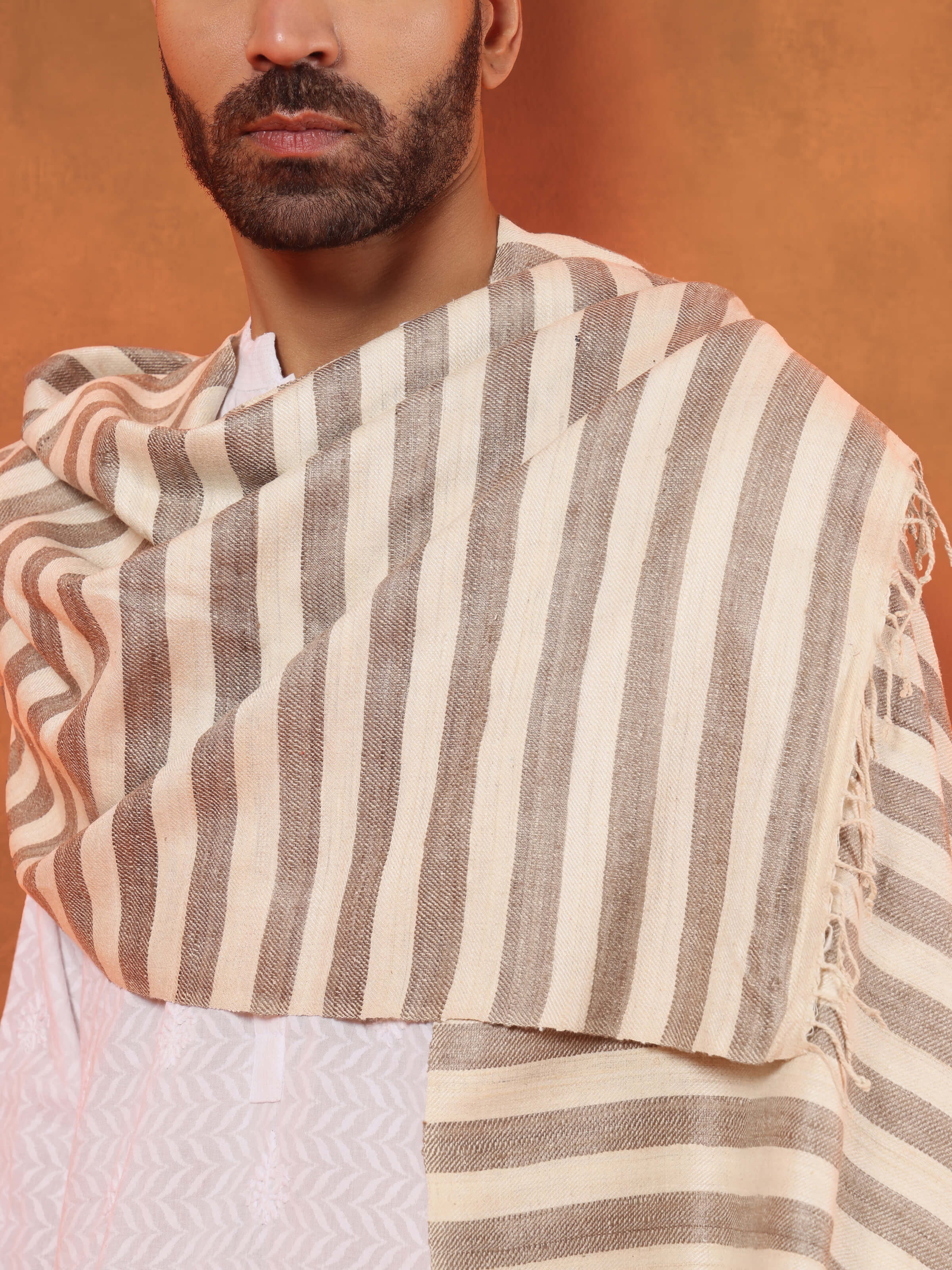 Off-white Eri Silk Stole