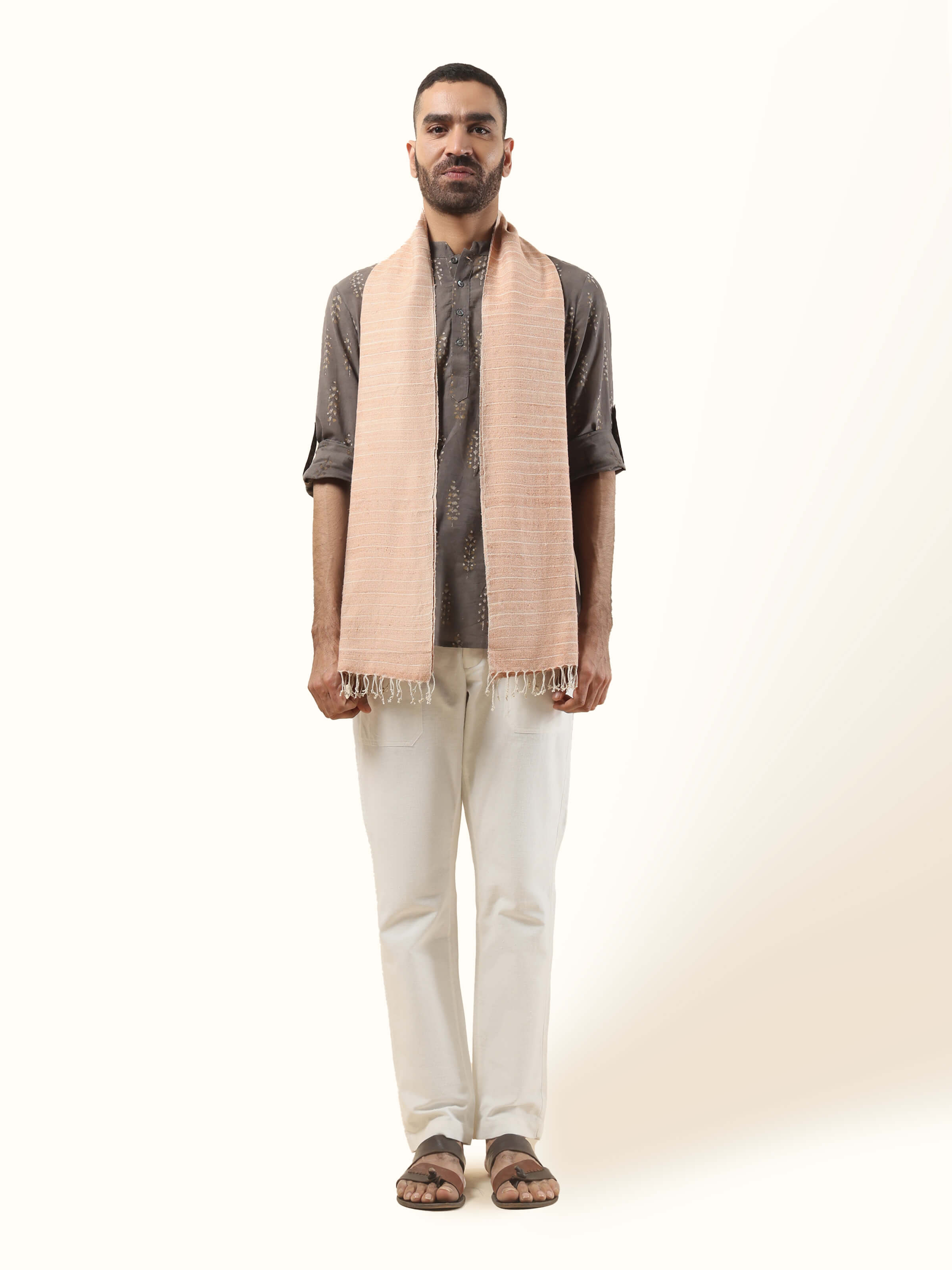 White Eri Silk Stole