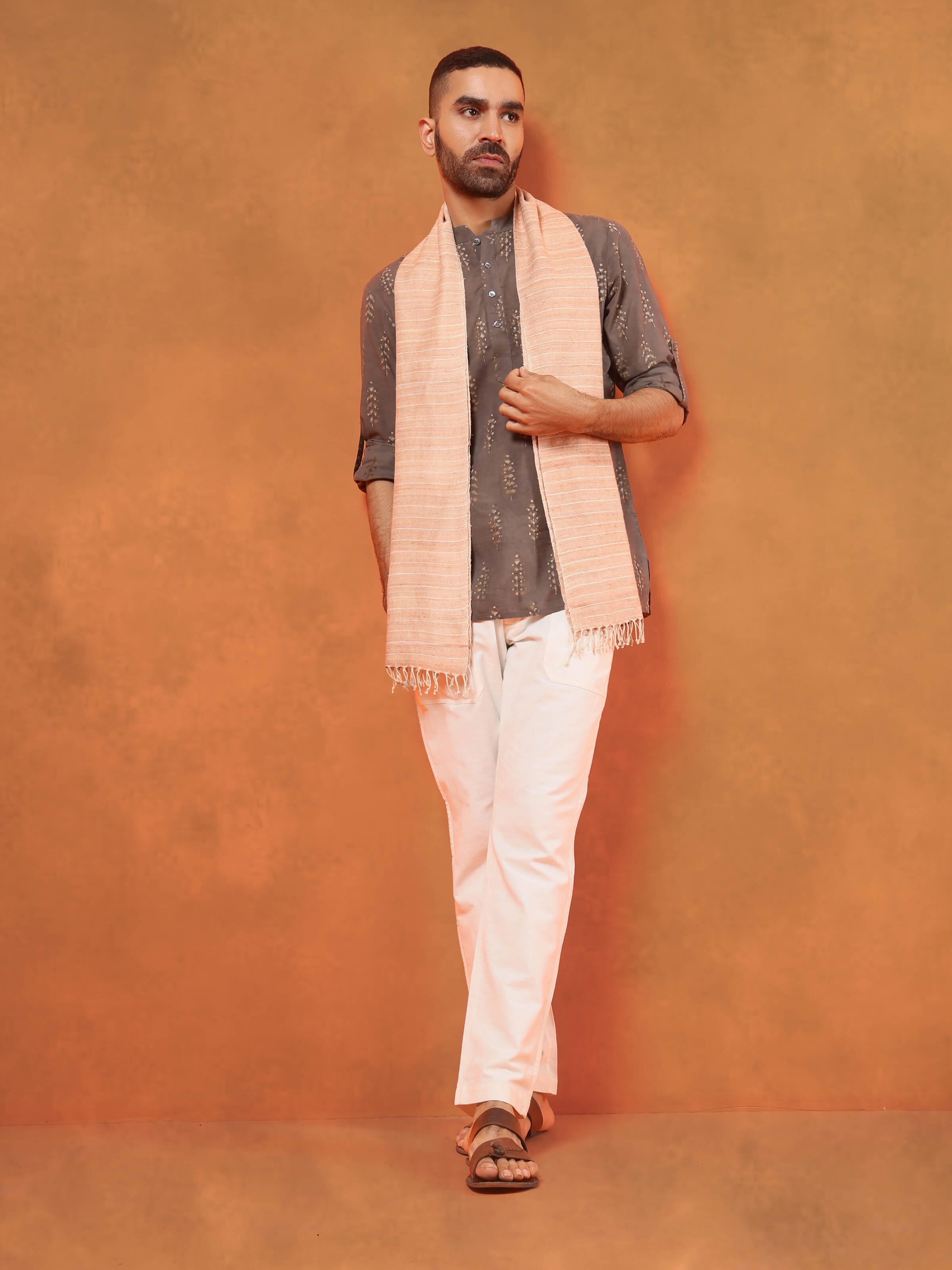 White Eri Silk Stole