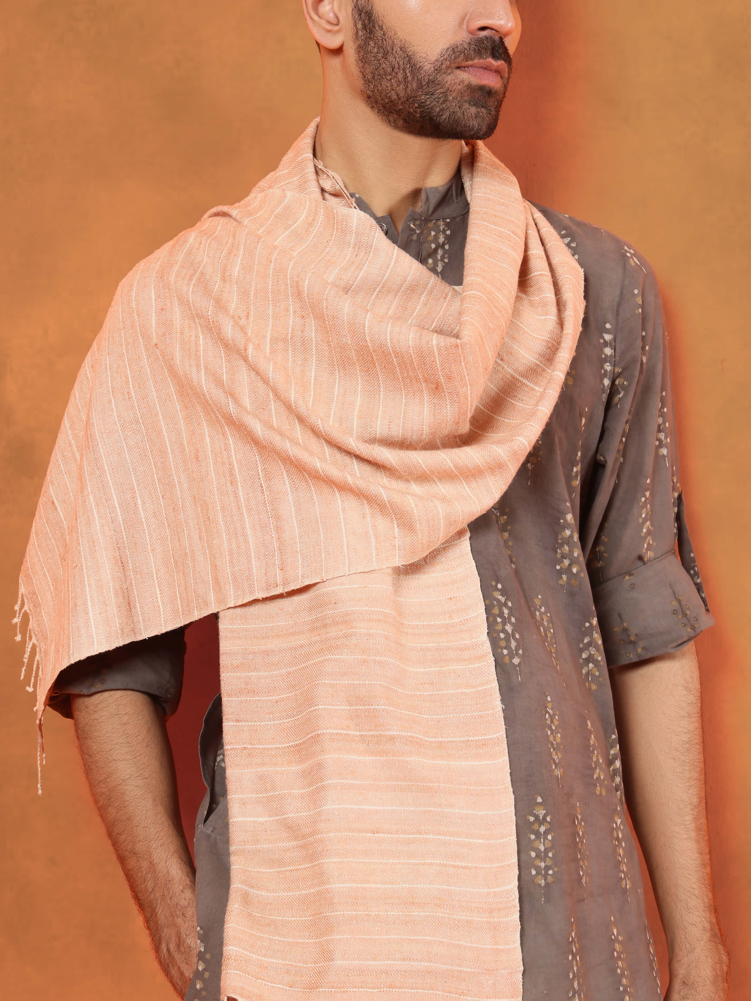 White Eri Silk Stole