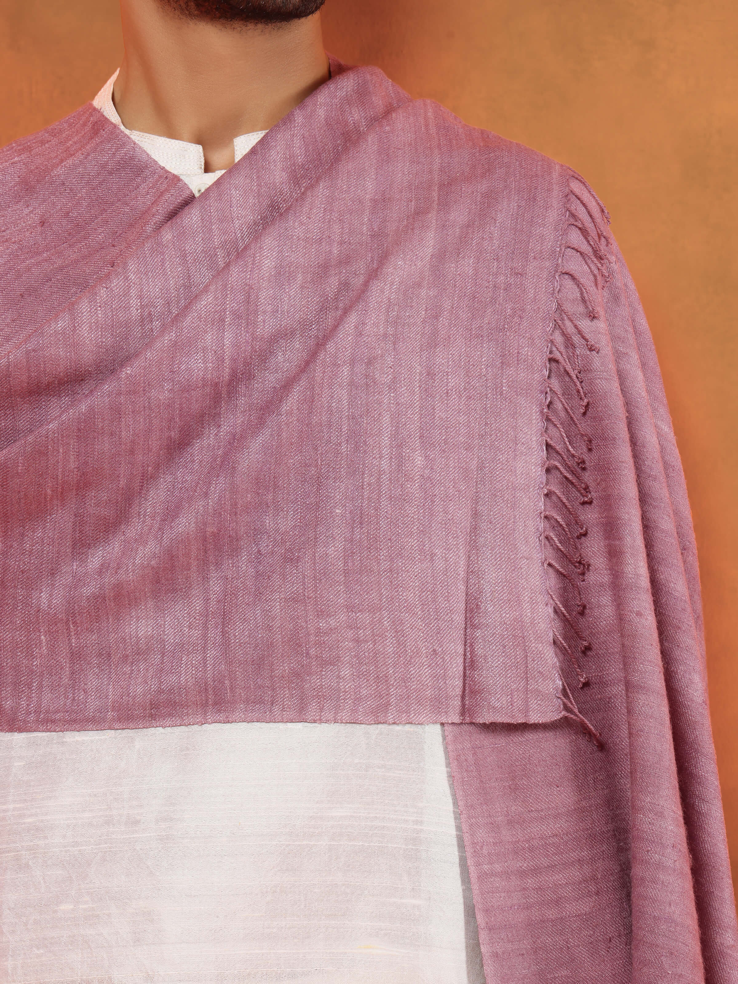 Purple Eri Silk Stole