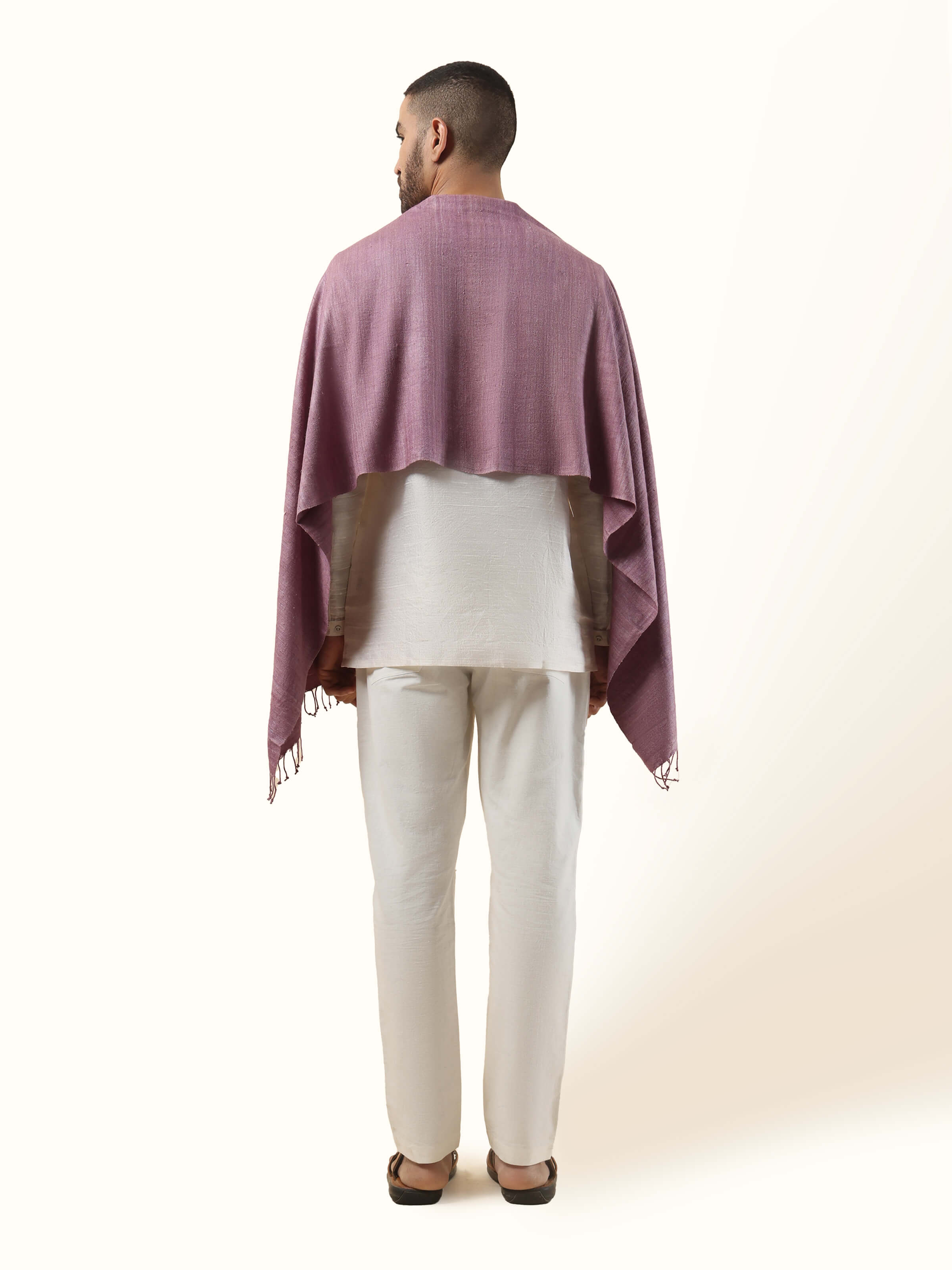 Purple Eri Silk Stole