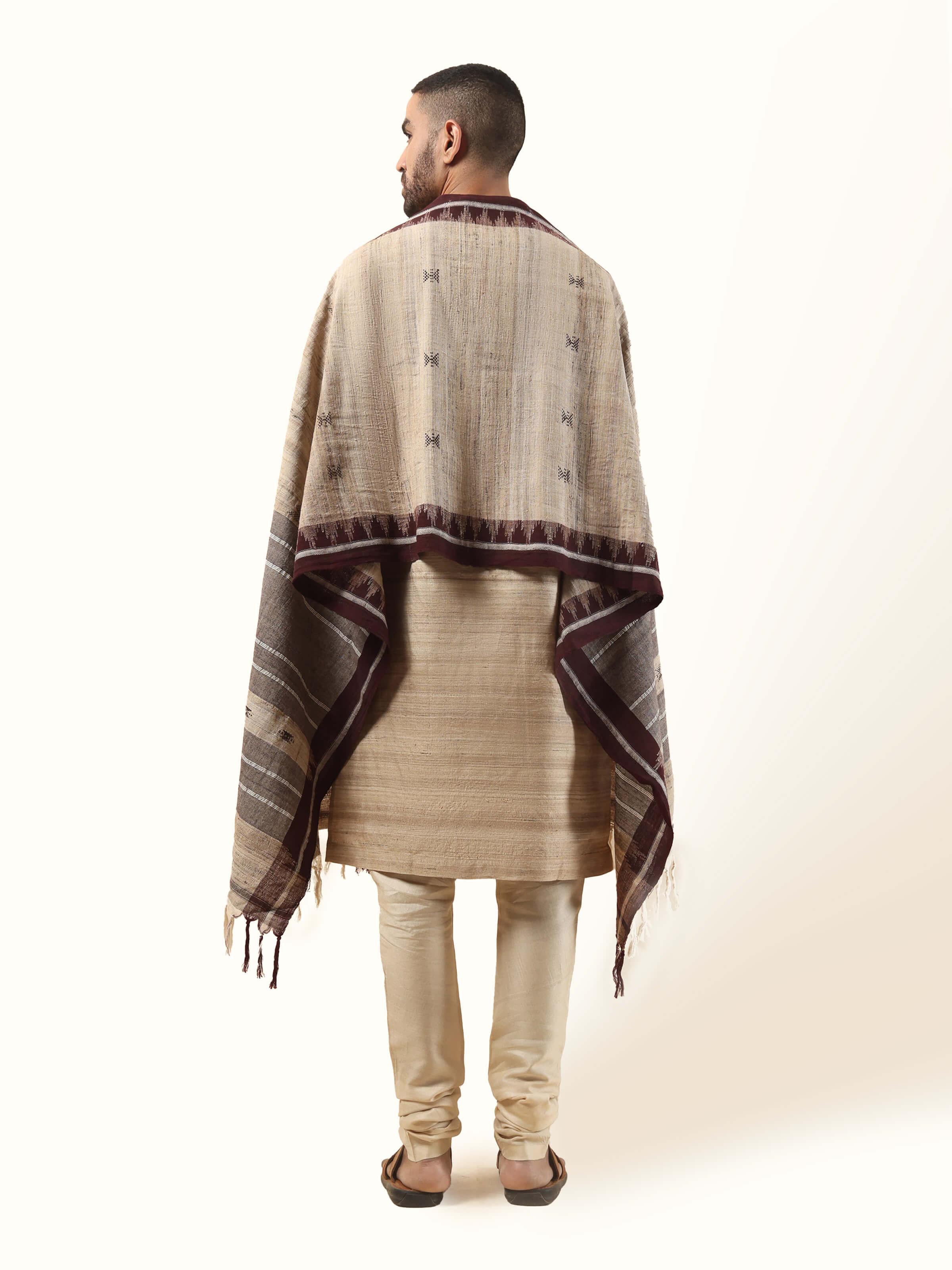 Back view showing intricate Kotpad design and finishing details.