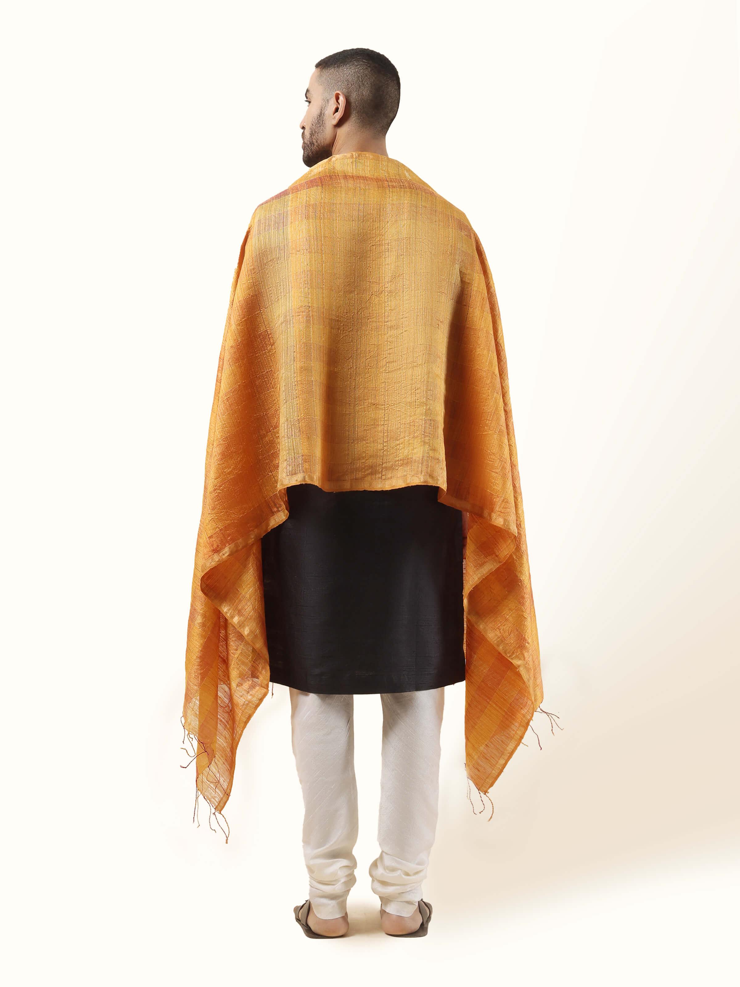Back view offering a full glimpse of the refined finish and versatile styling of this charming stole.