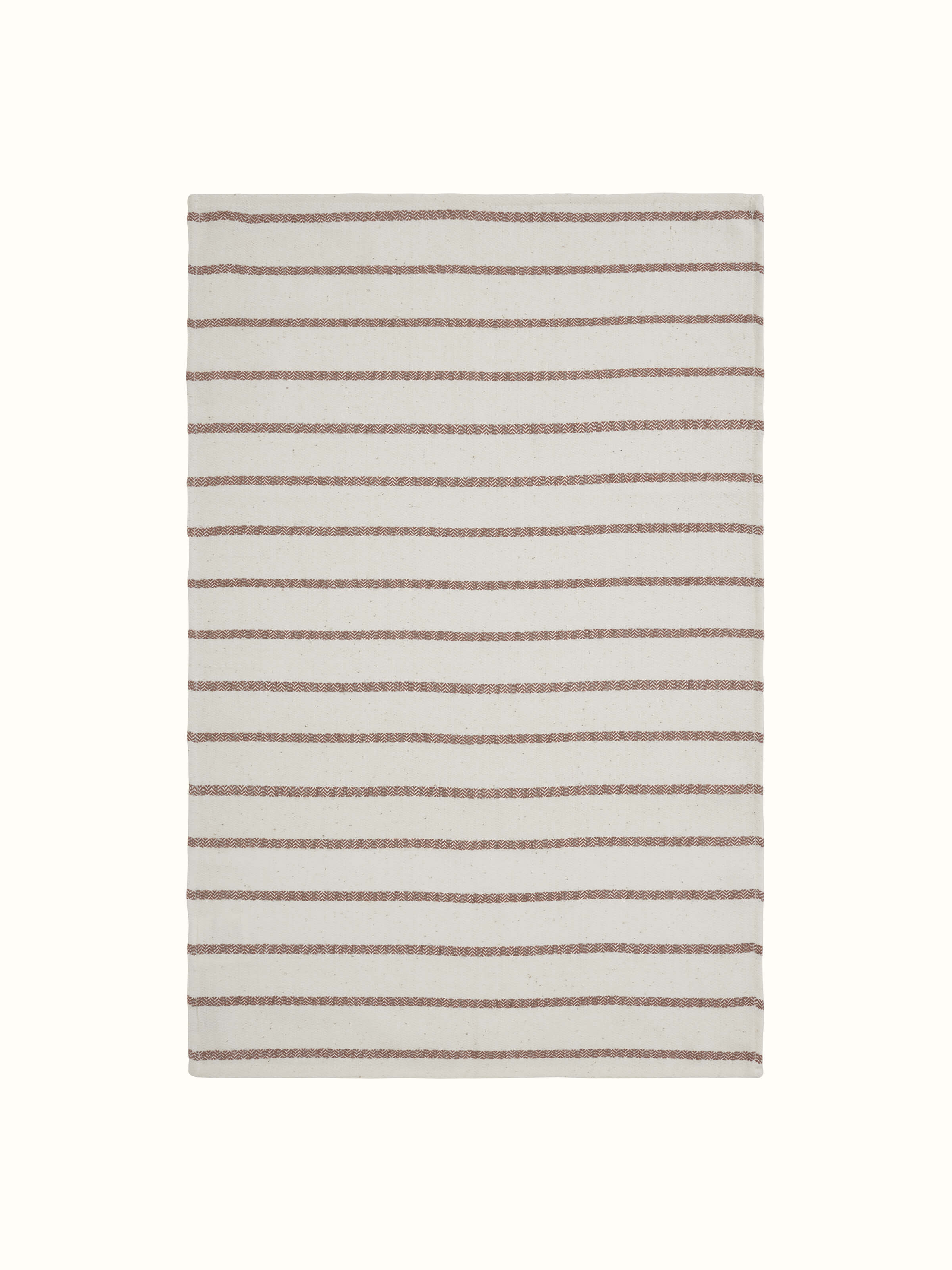 Front view of Samitha Rose Stripe Cotton Hand Towels (2 pcs) showcasing the soft rose color and subtle stripe detailing